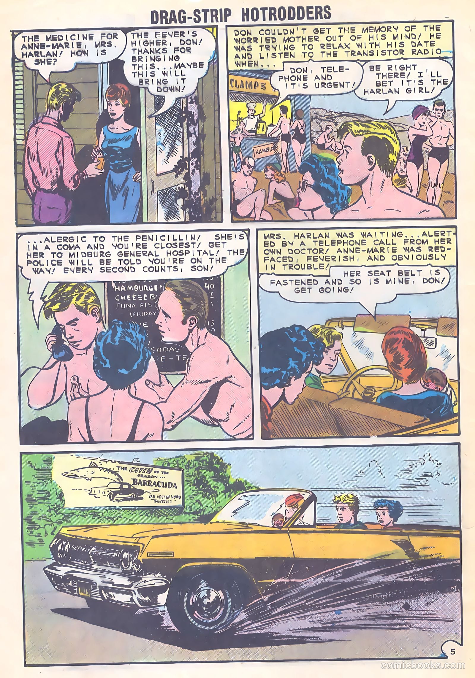 Dragstrip Hotrodders [Drag-Strip Hotrodders] #2 (1965) — page 8 of 36