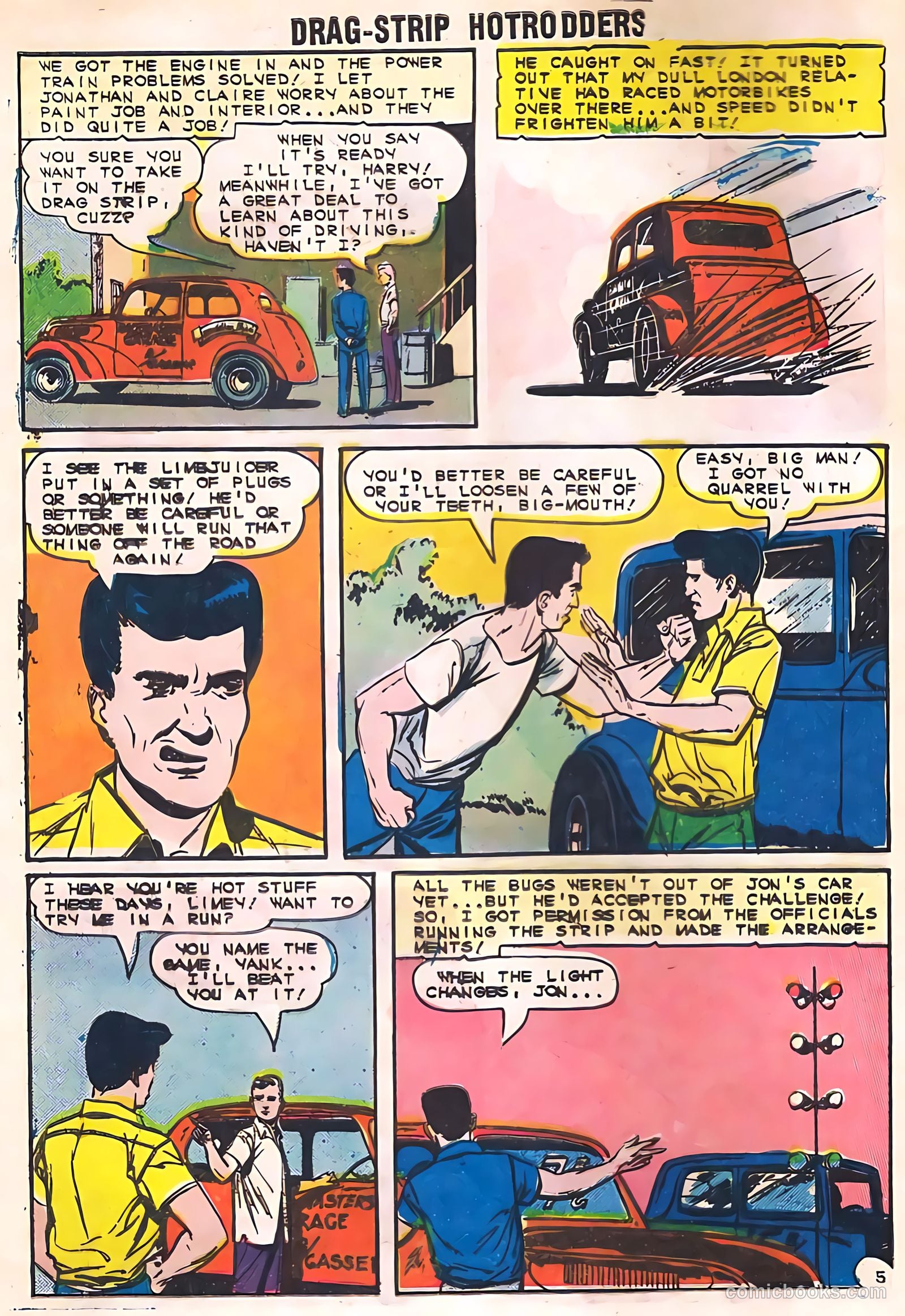 Dragstrip Hotrodders [Drag-Strip Hotrodders] #3 (1965) — page 6 of 25