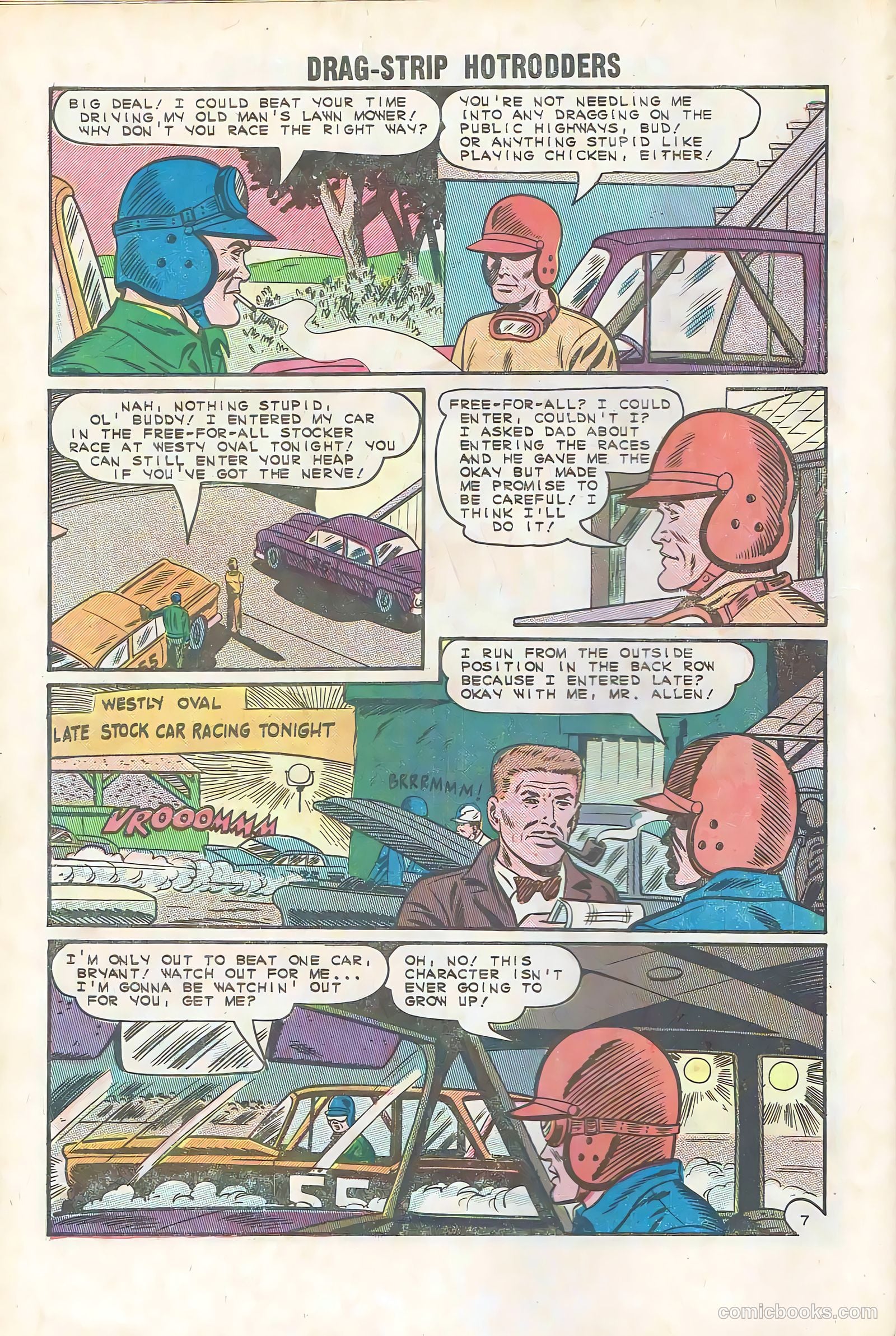 Dragstrip Hotrodders [Drag-Strip Hotrodders] #4 (1965) — page 10 of 36