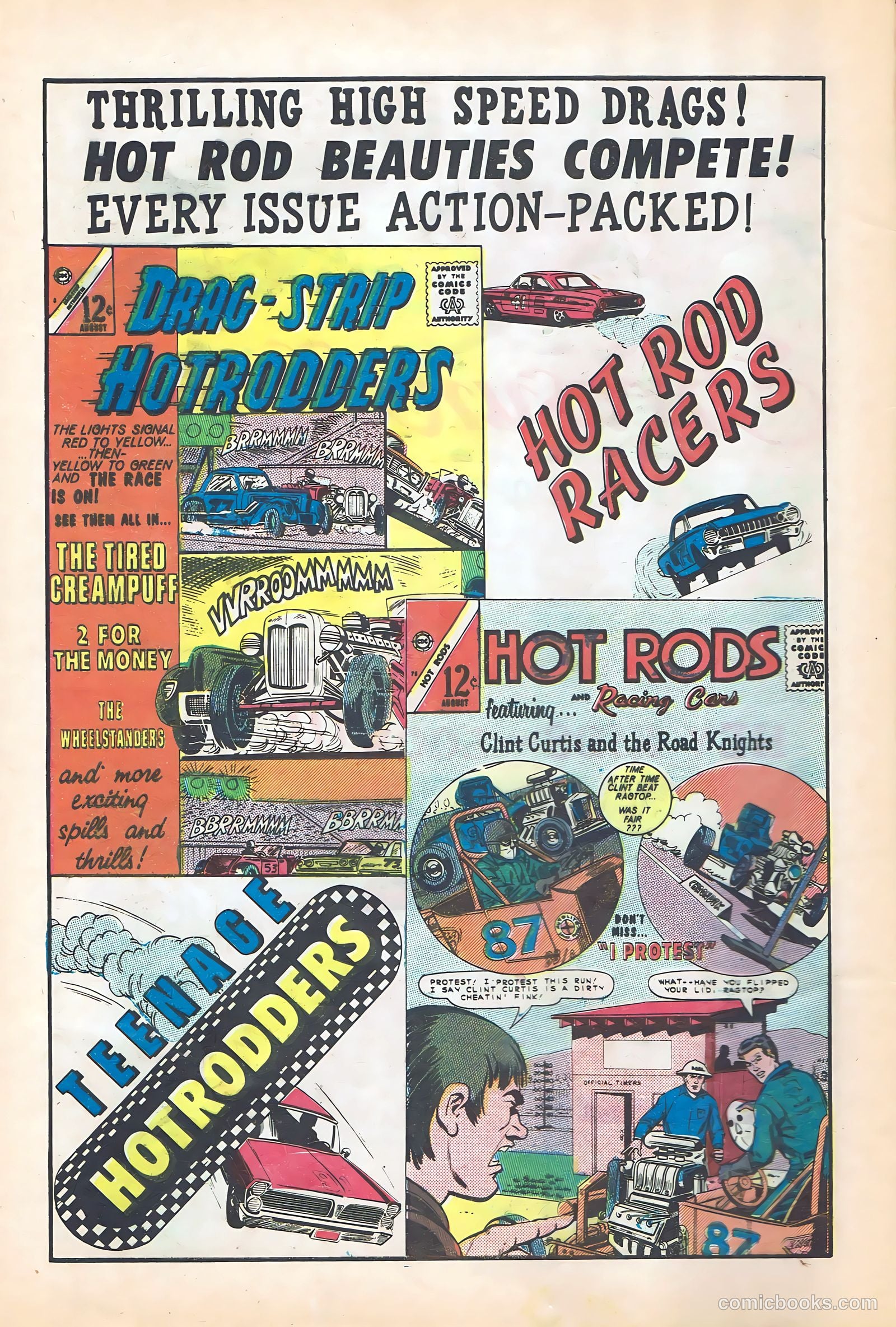 Dragstrip Hotrodders [Drag-Strip Hotrodders] #6 (1965) — page 8 of 36