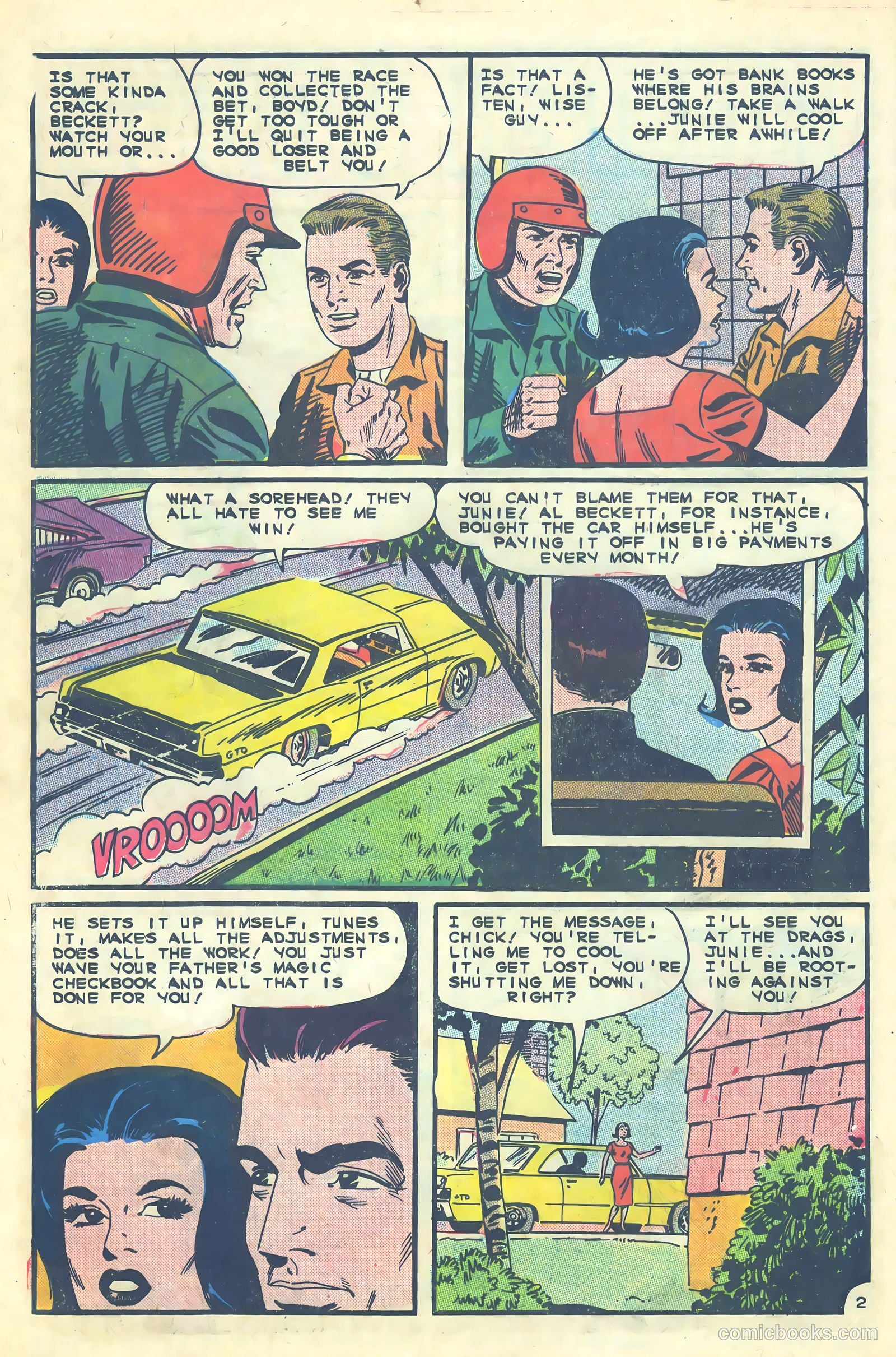 Dragstrip Hotrodders [Drag-Strip Hotrodders] #8 (1966) — page 4 of 36