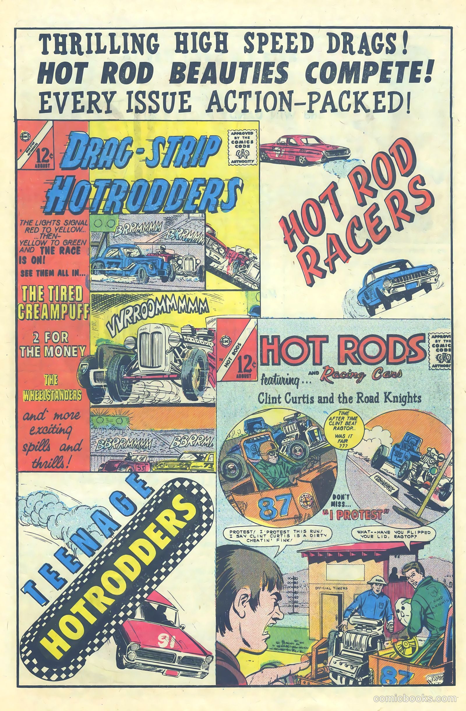Dragstrip Hotrodders [Drag-Strip Hotrodders] #8 (1966) — page 8 of 36