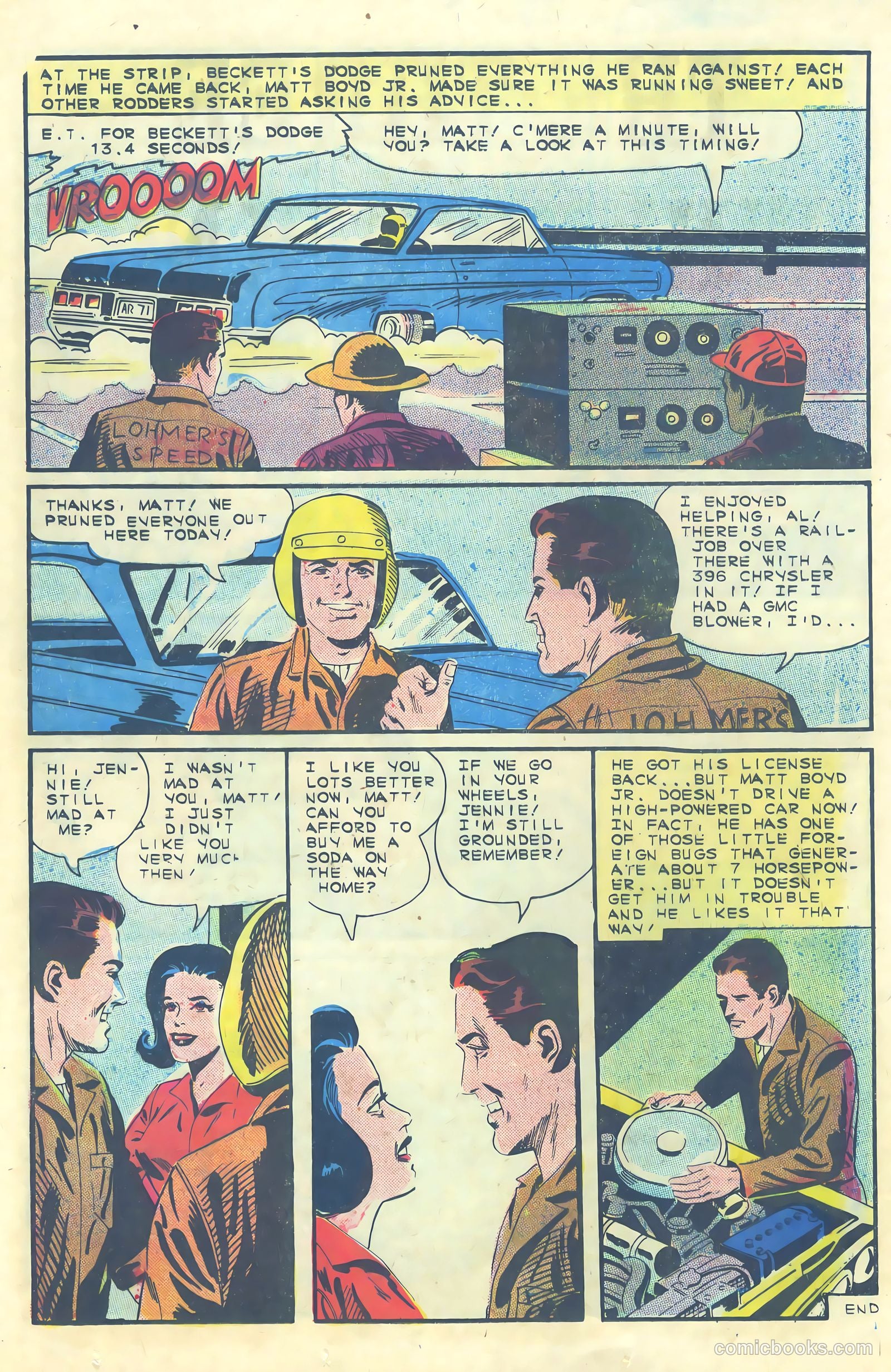 Dragstrip Hotrodders [Drag-Strip Hotrodders] #8 (1966) — page 12 of 36