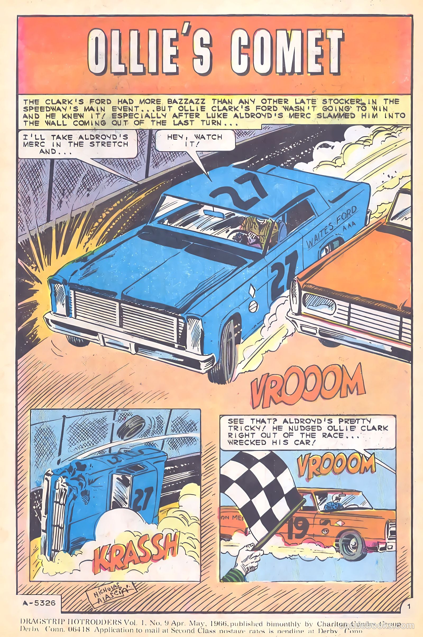 Dragstrip Hotrodders [Drag-Strip Hotrodders] #9 (1966) — page 3 of 36
