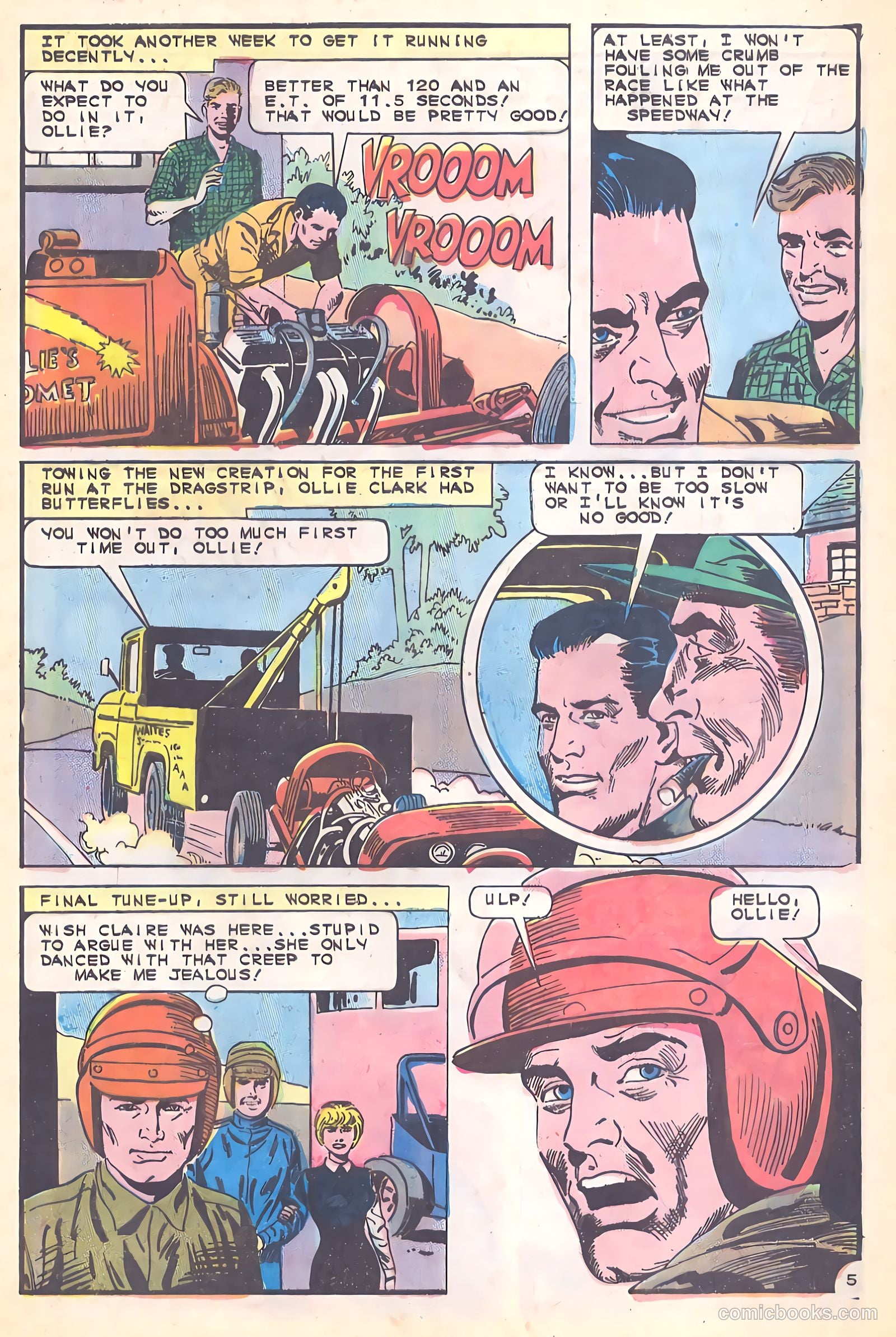 Dragstrip Hotrodders [Drag-Strip Hotrodders] #9 (1966) — page 9 of 36