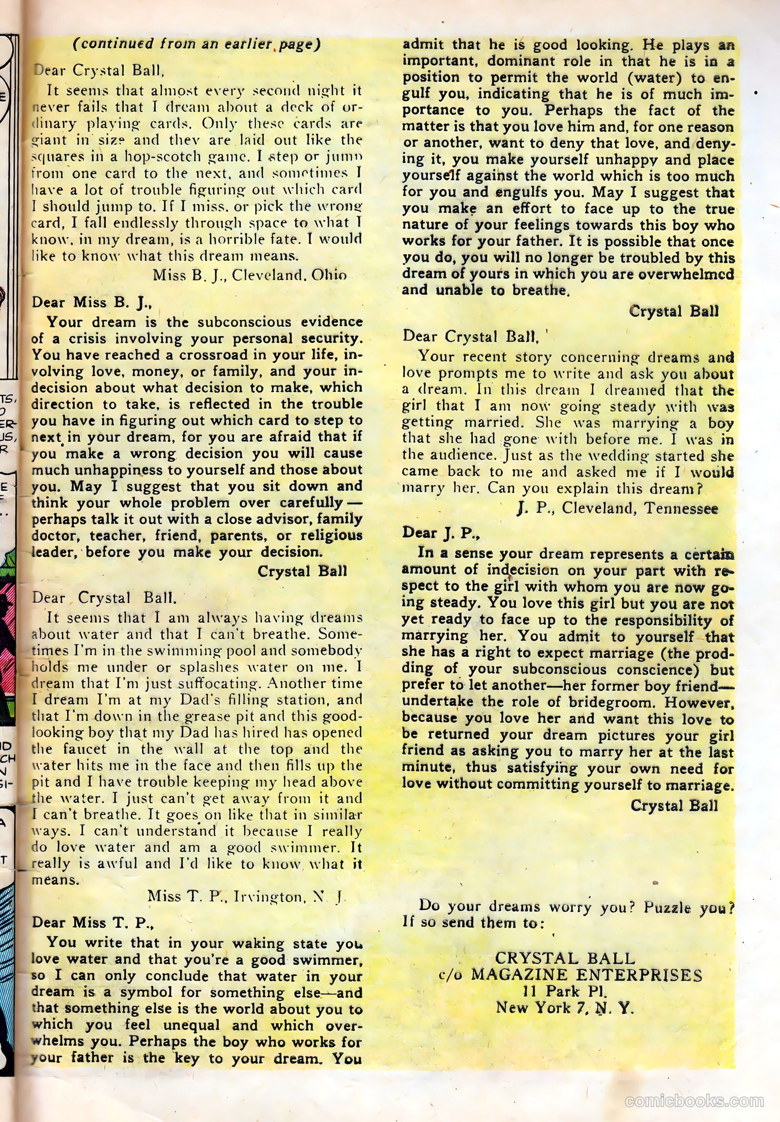 Dream Book of Love #3 (1954) — page 33 of 36