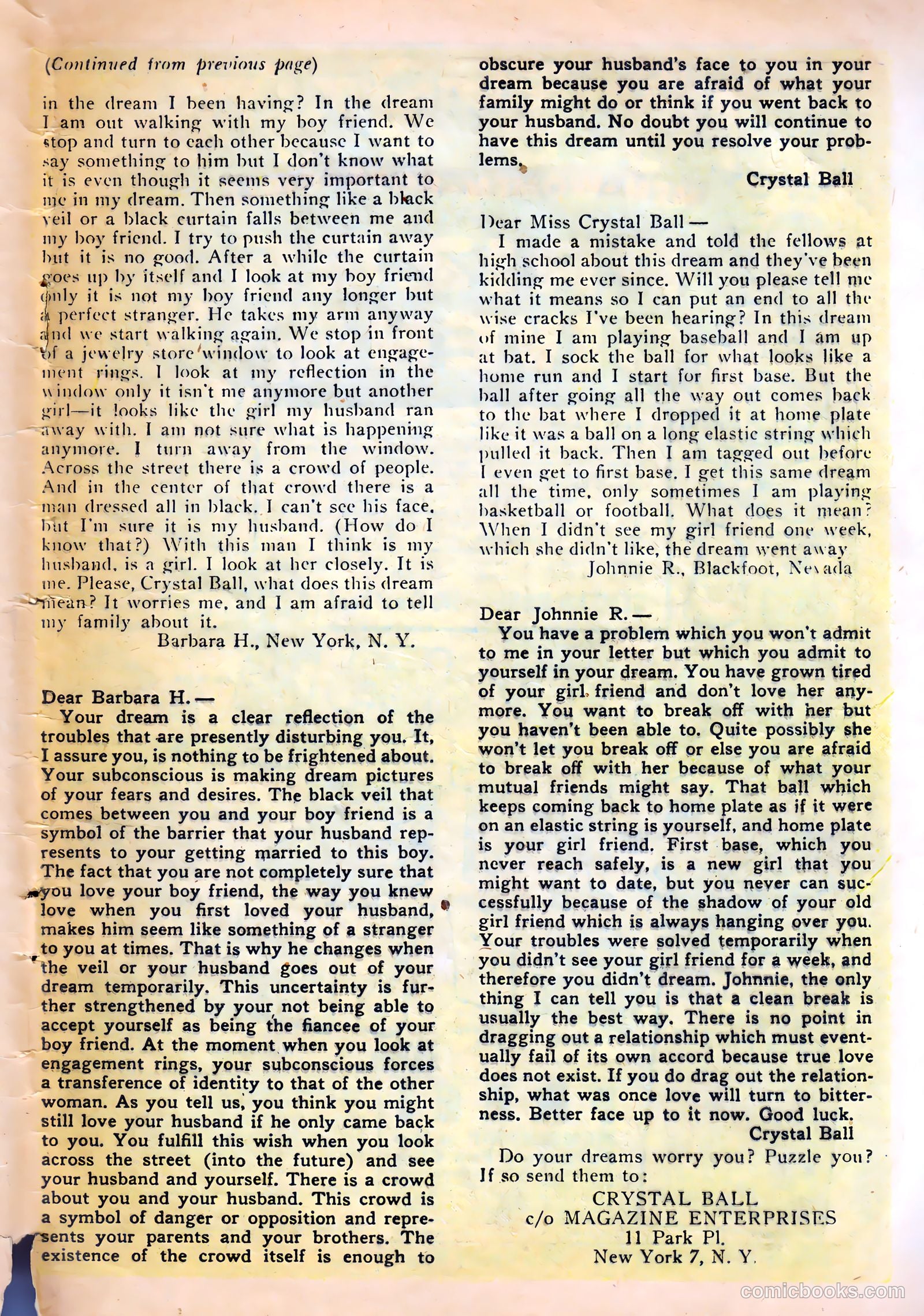Dream Book of Romance #8 (1954) — page 33 of 36