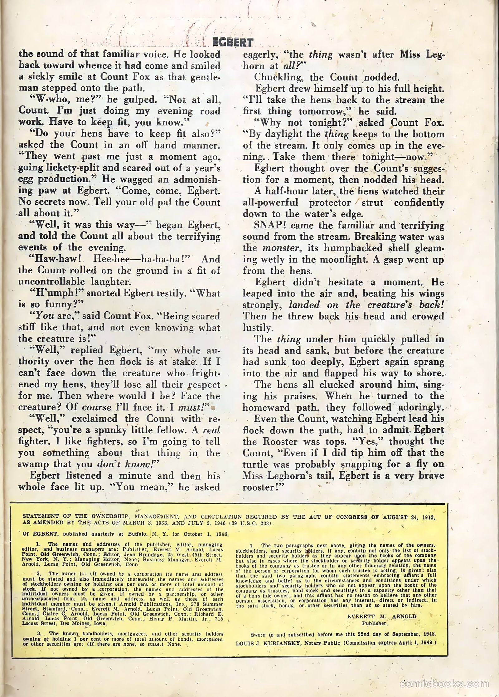 Egbert #12 (1949) — page 39 of 52