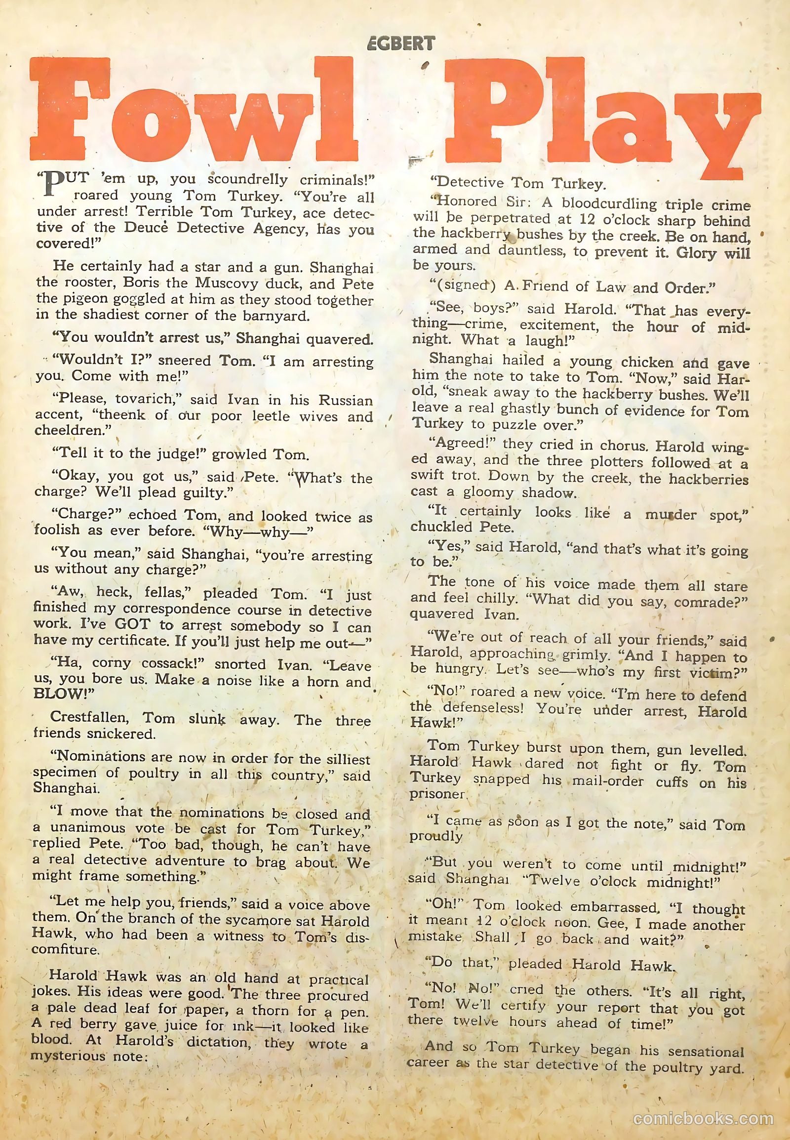 Egbert #18 (1950) — page 22 of 36