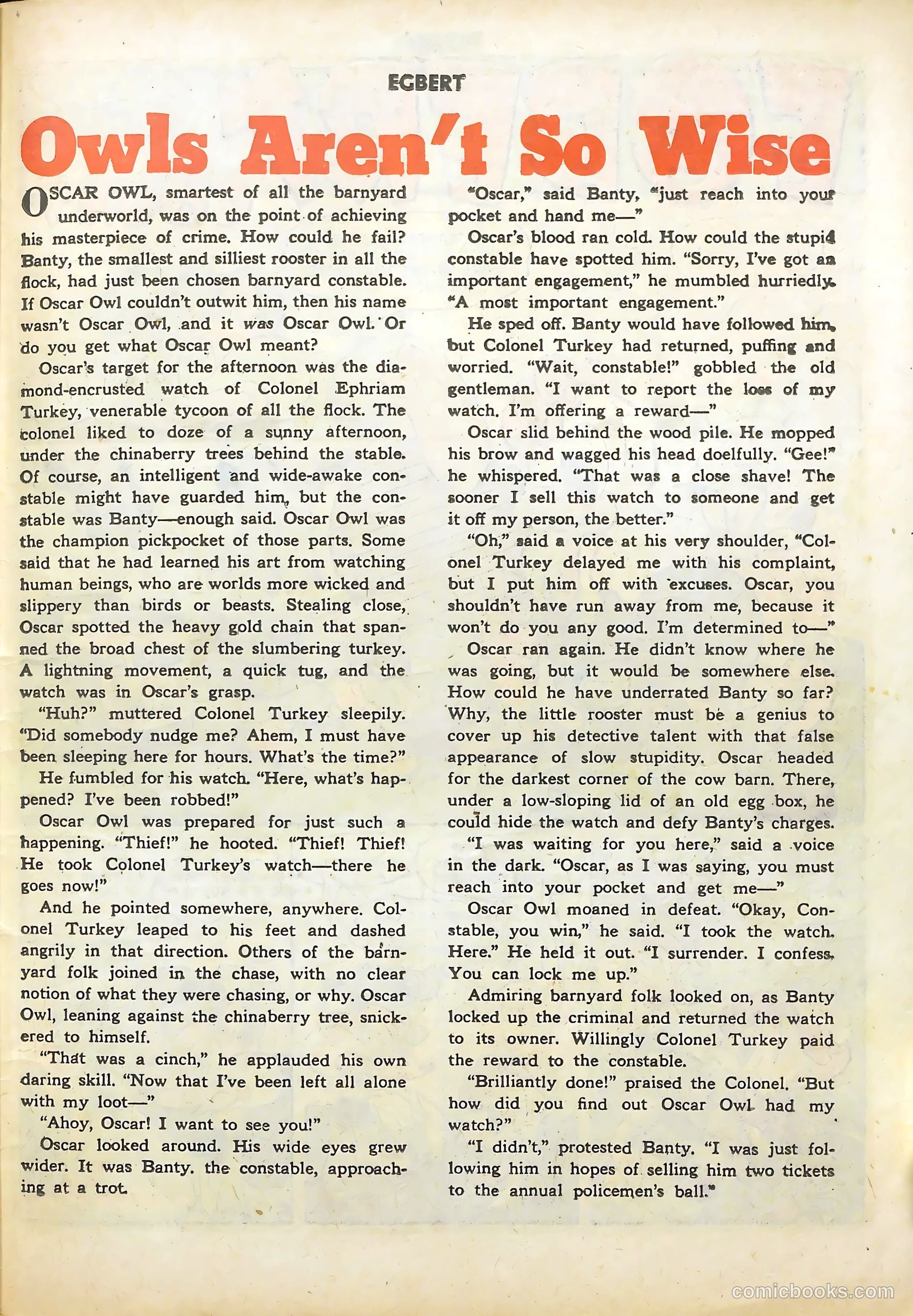 Egbert #19 (1950) — page 27 of 36