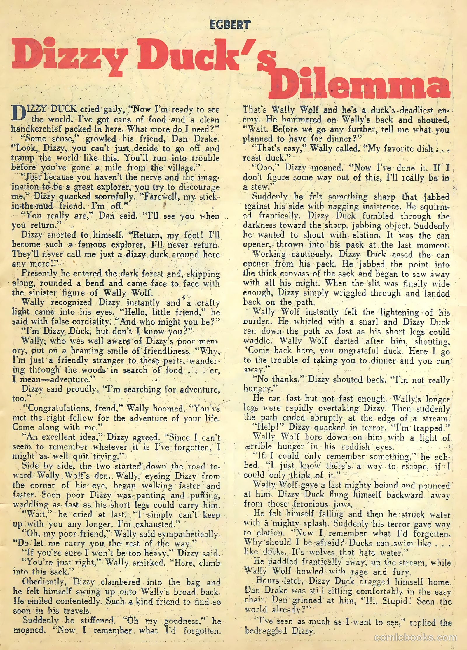Egbert #20 (1950) — page 27 of 36