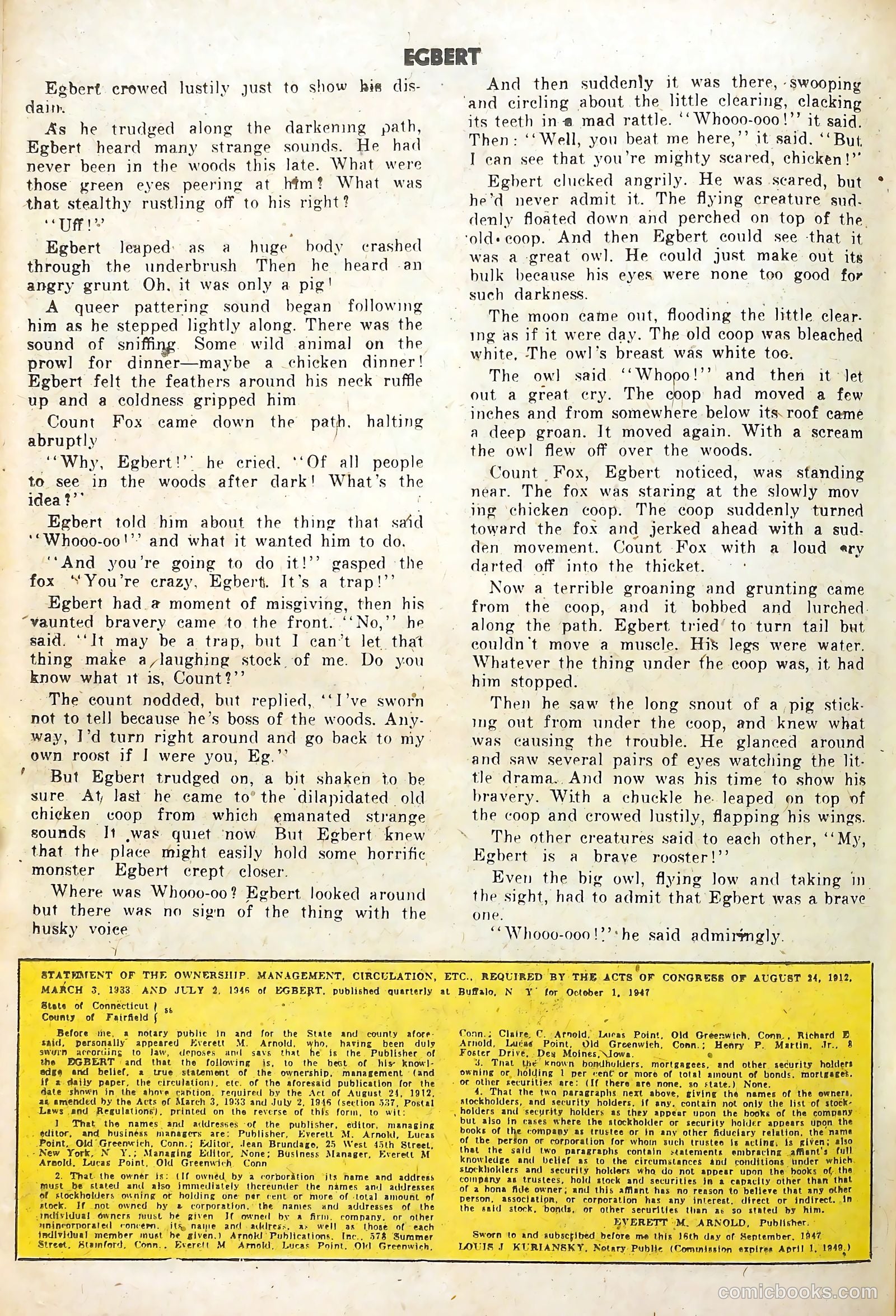 Egbert #9 (1948) — page 38 of 52