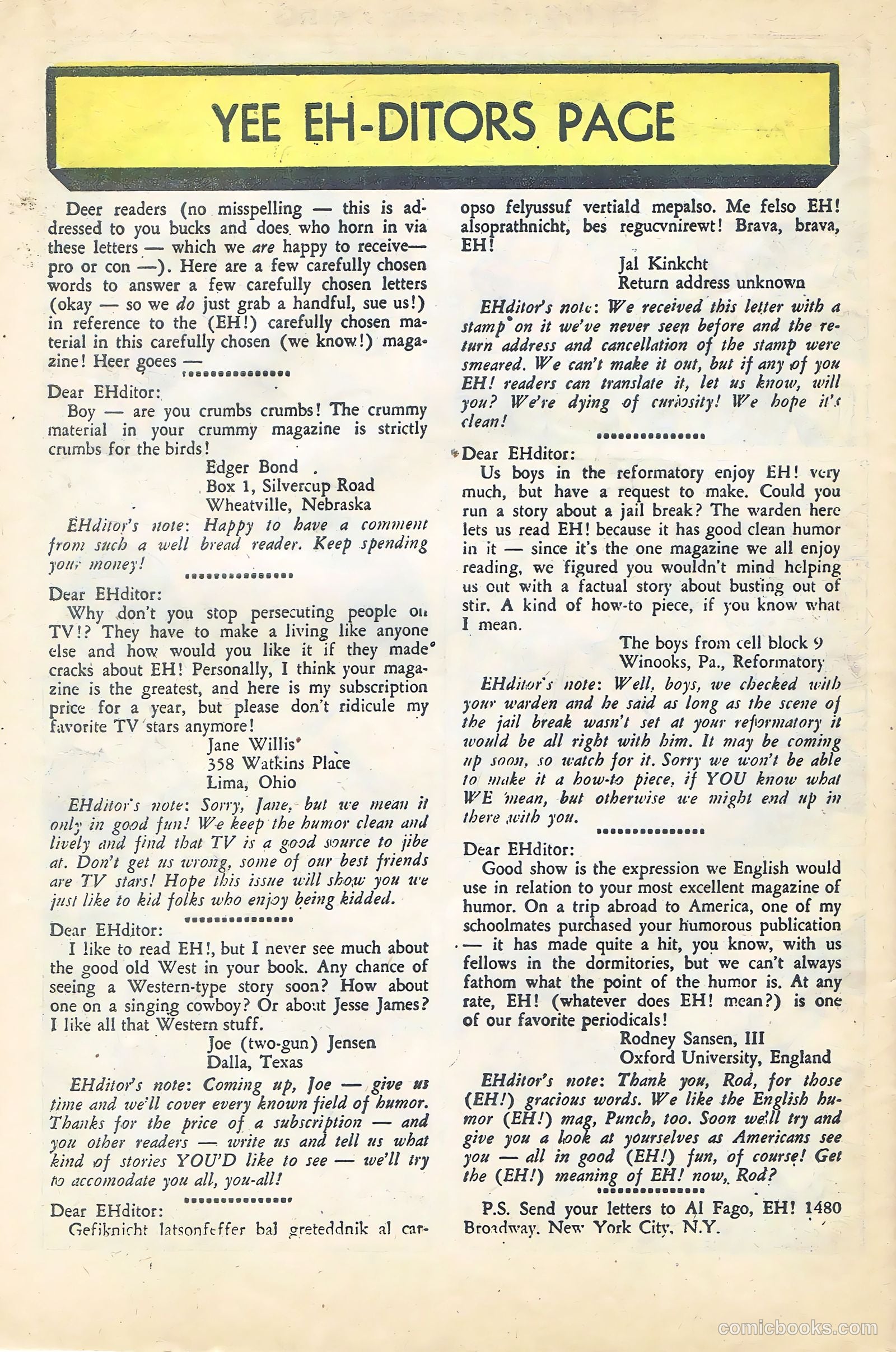 Eh! #7 (1954) — page 32 of 36