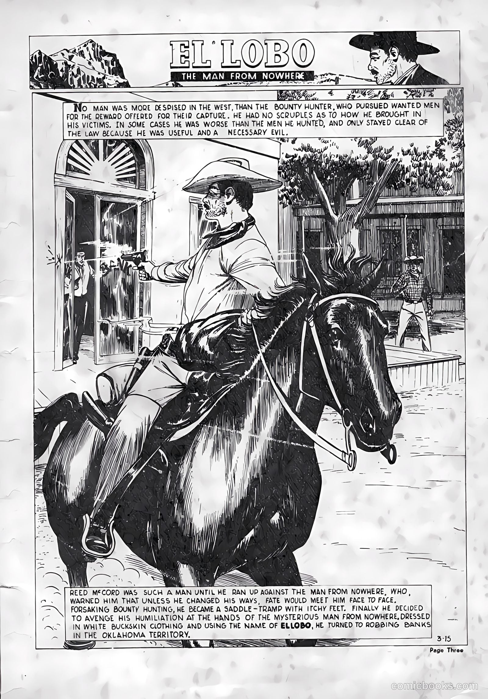 El Lobo The Man from Nowhere #15 — page 3 of 32