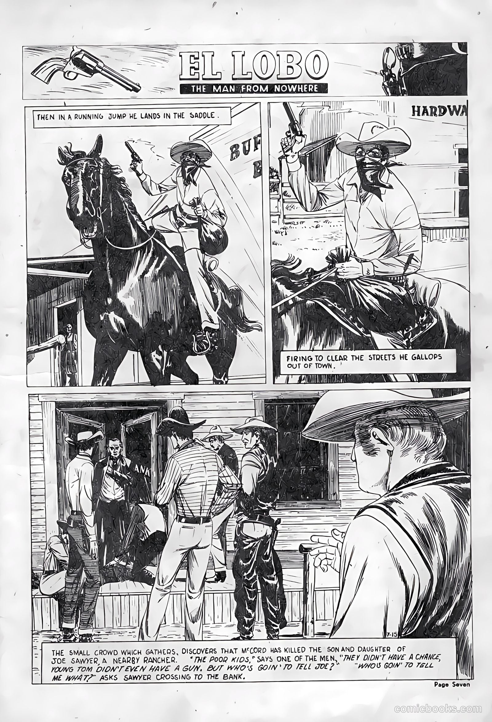 El Lobo The Man from Nowhere #15 — page 7 of 32