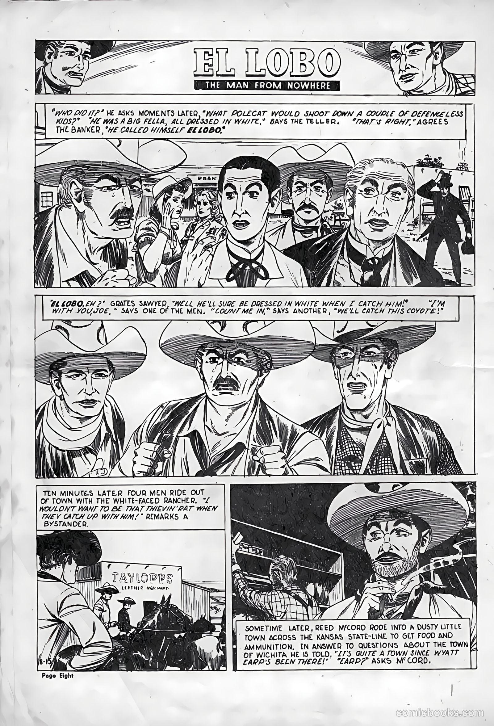El Lobo The Man from Nowhere #15 — page 8 of 32
