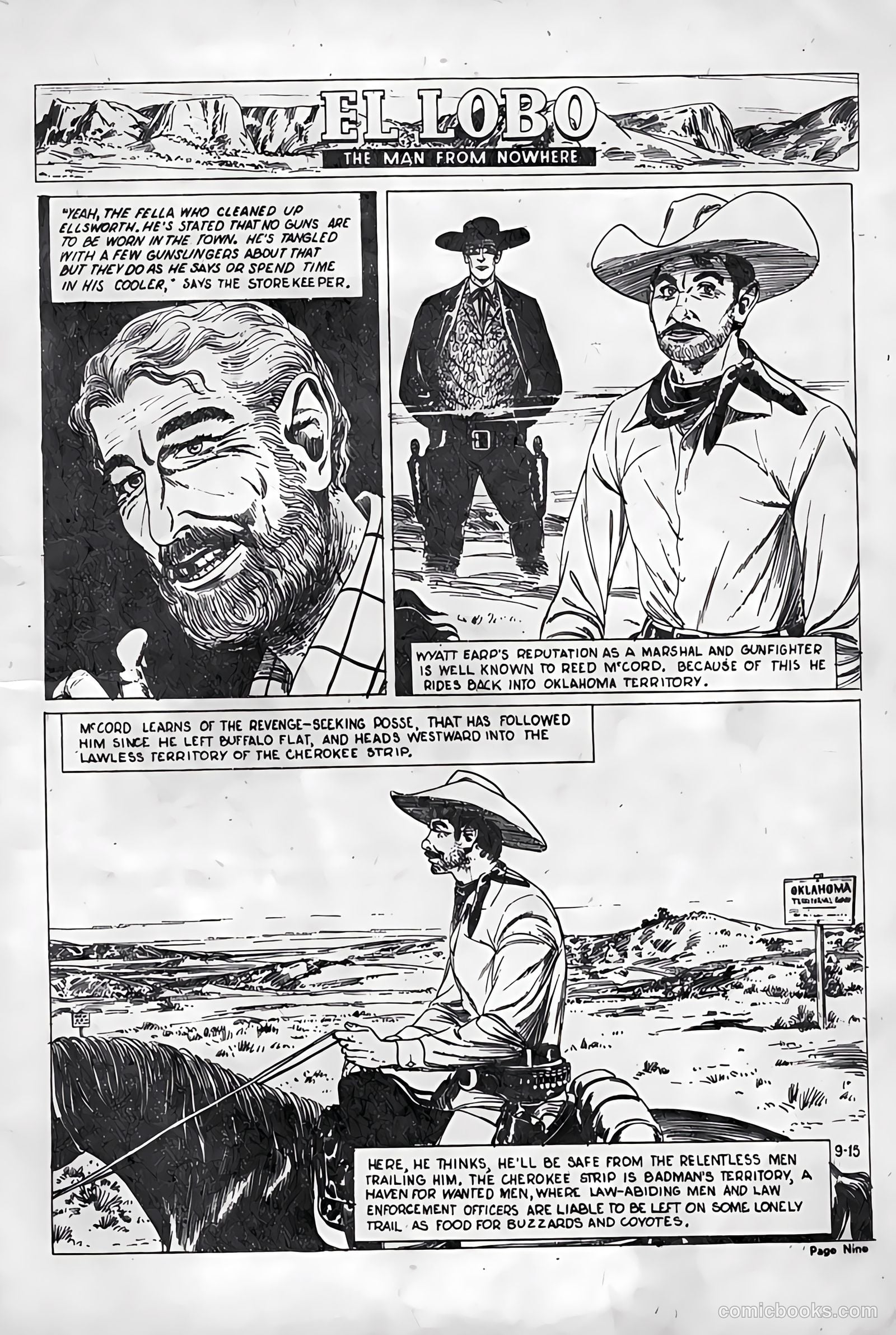 El Lobo The Man from Nowhere #15 — page 9 of 32