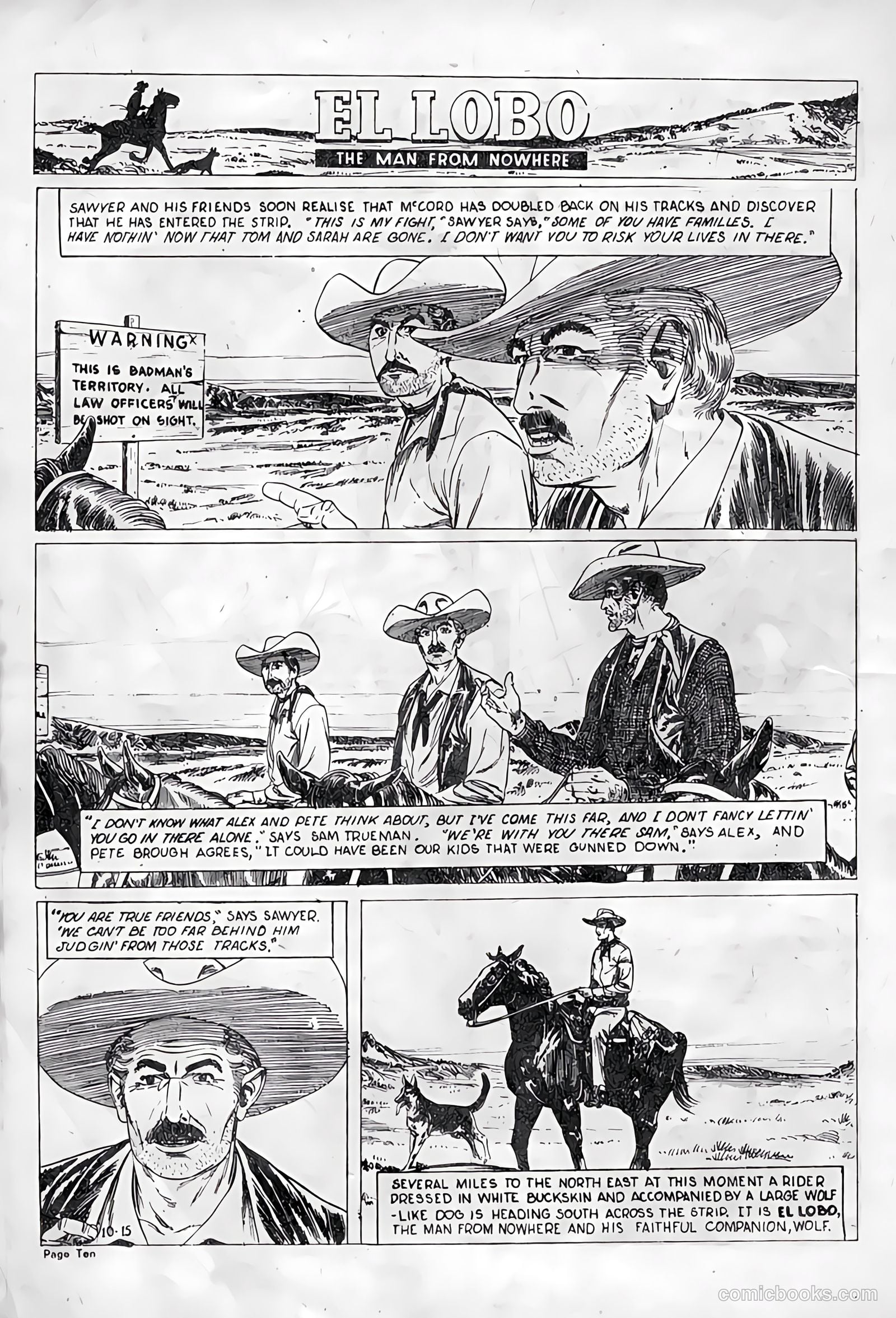 El Lobo The Man from Nowhere #15 — page 10 of 32