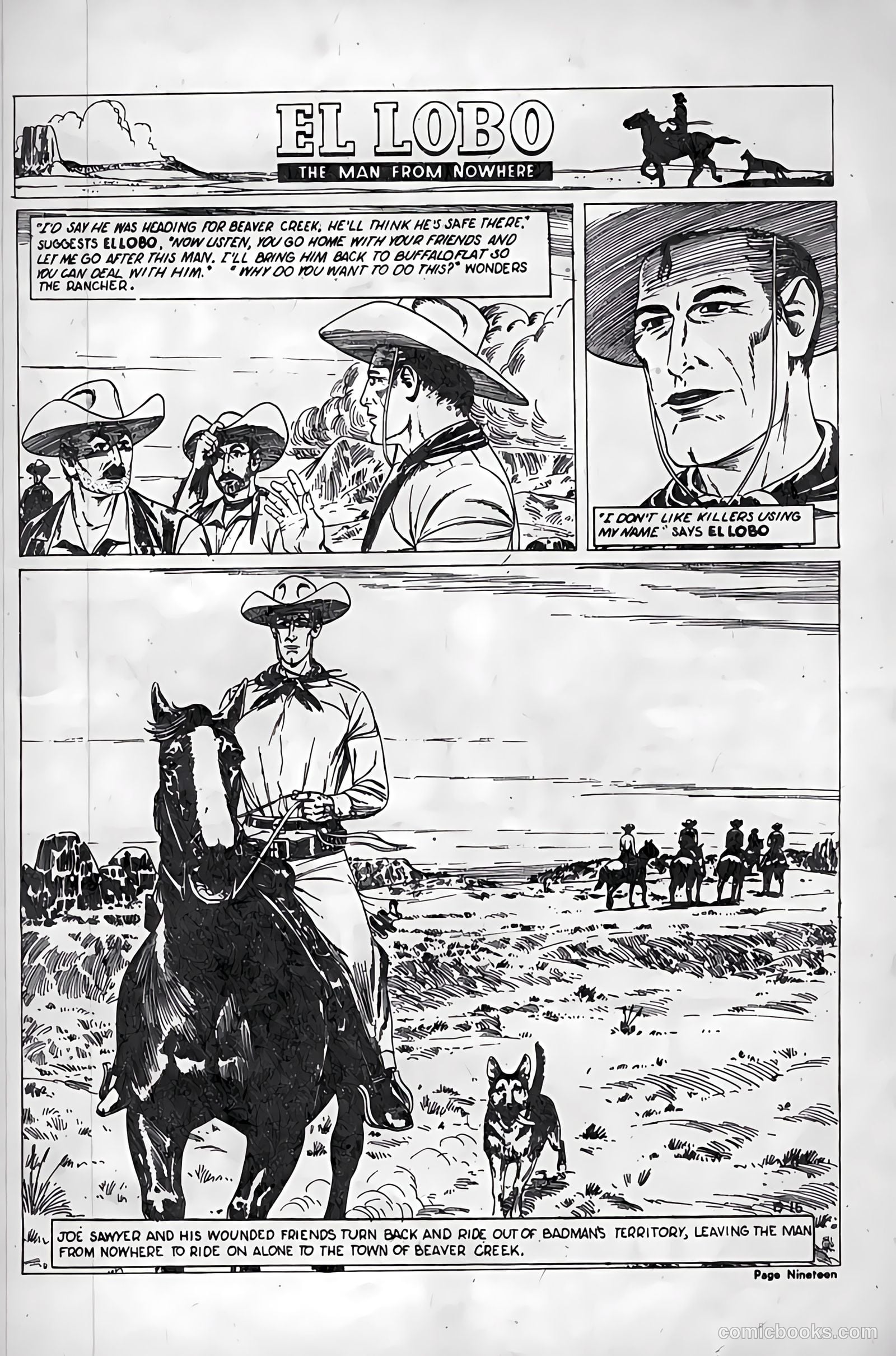 El Lobo The Man from Nowhere #15 — page 19 of 32