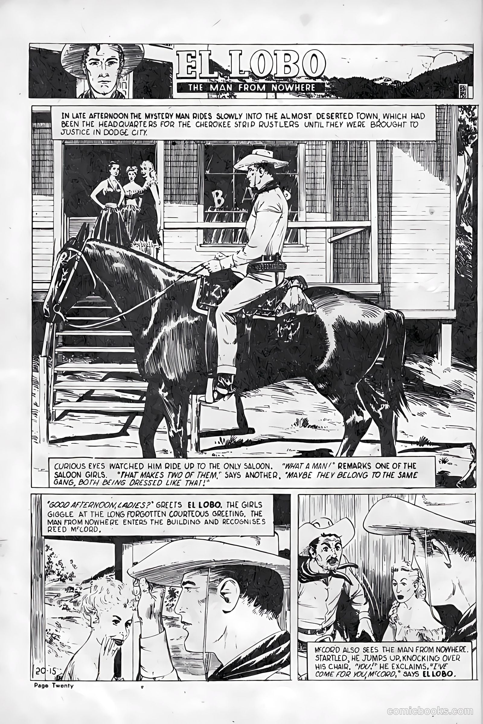 El Lobo The Man from Nowhere #15 — page 20 of 32