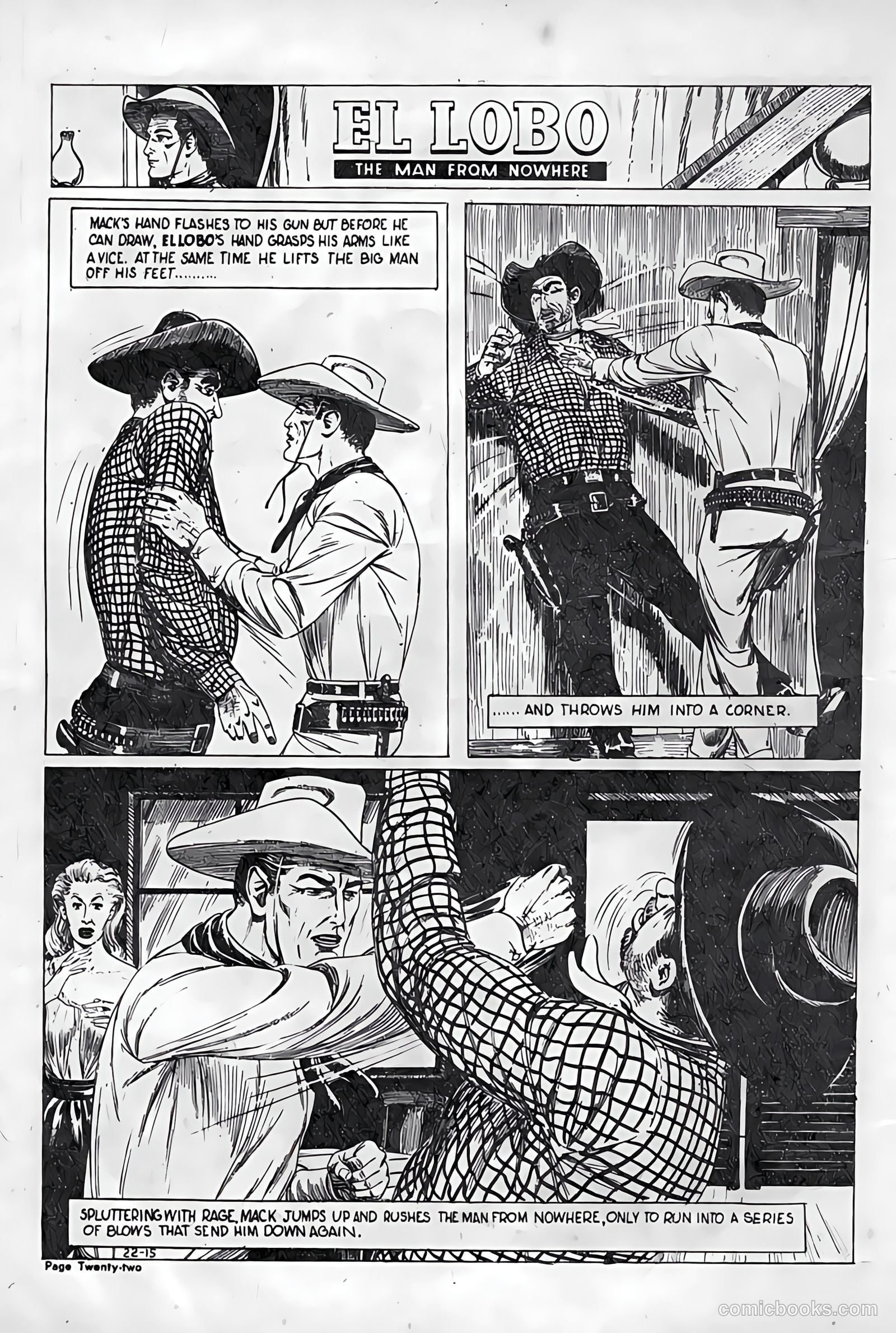 El Lobo The Man from Nowhere #15 — page 22 of 32