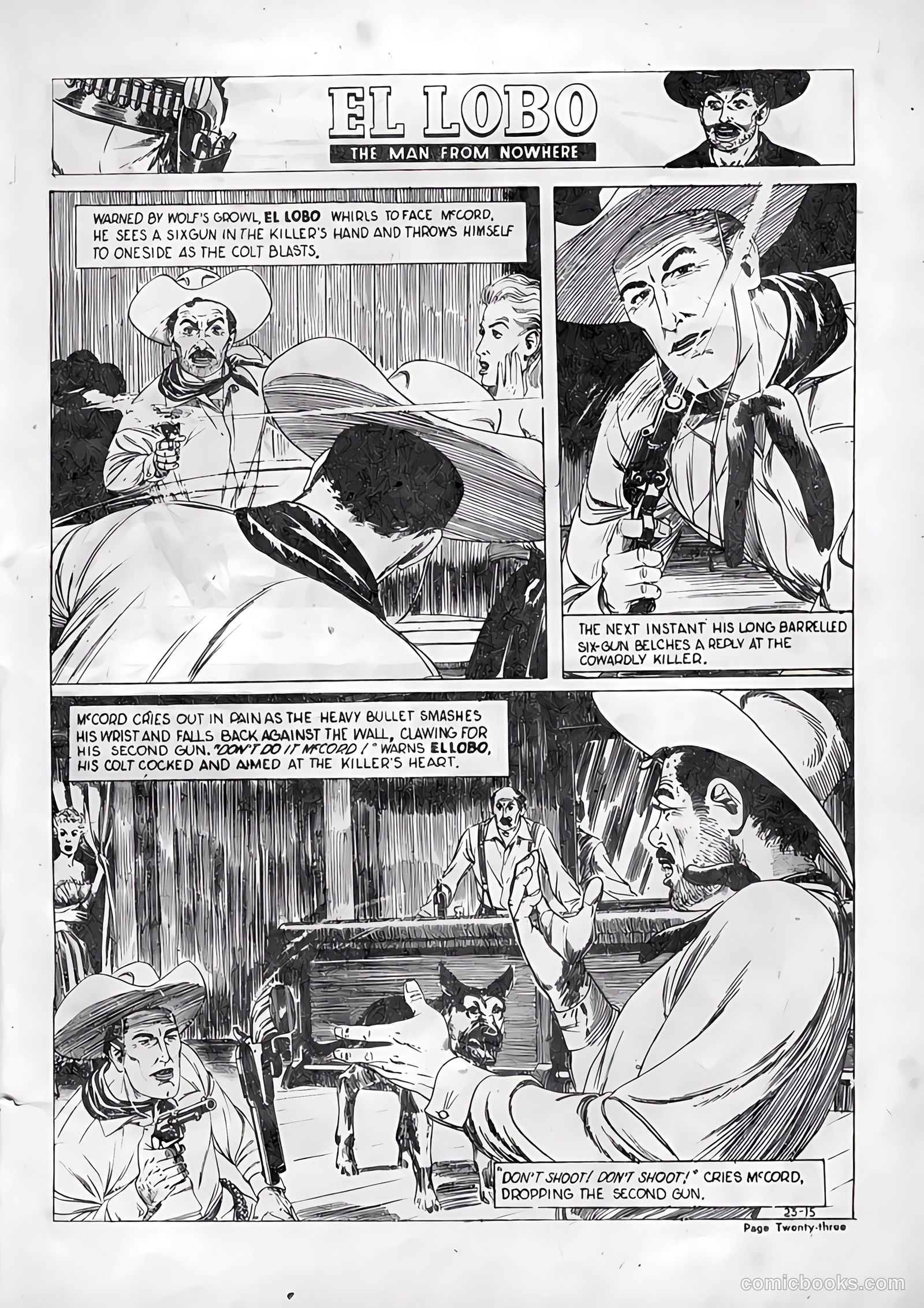 El Lobo The Man from Nowhere #15 — page 23 of 32