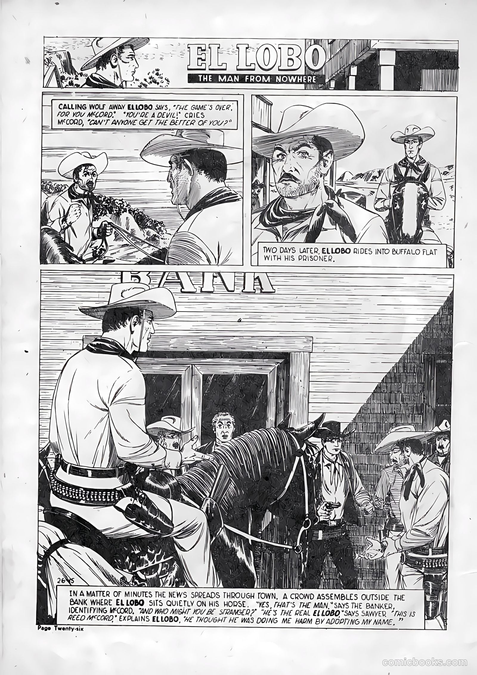 El Lobo The Man from Nowhere #15 — page 26 of 32