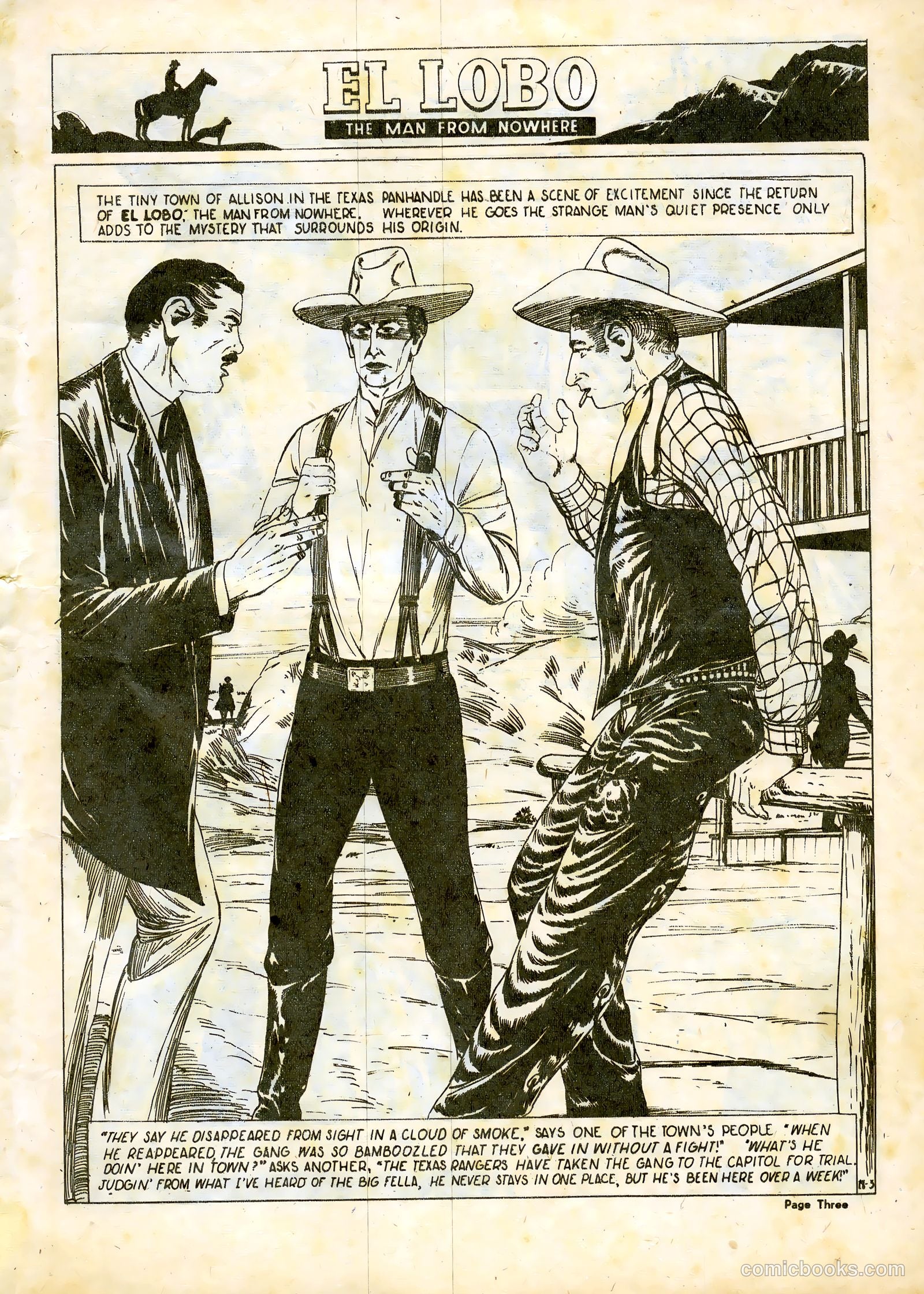 El Lobo The Man from Nowhere #18 — page 3 of 32