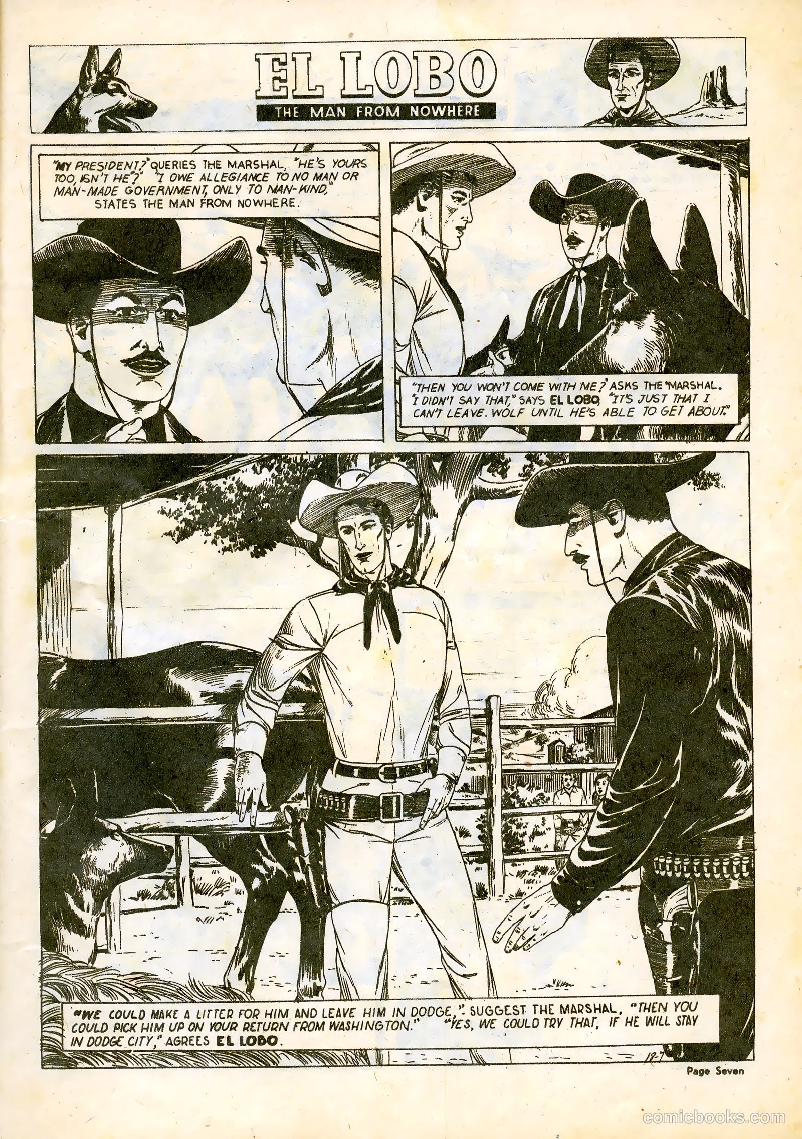 El Lobo The Man from Nowhere #18 — page 7 of 32