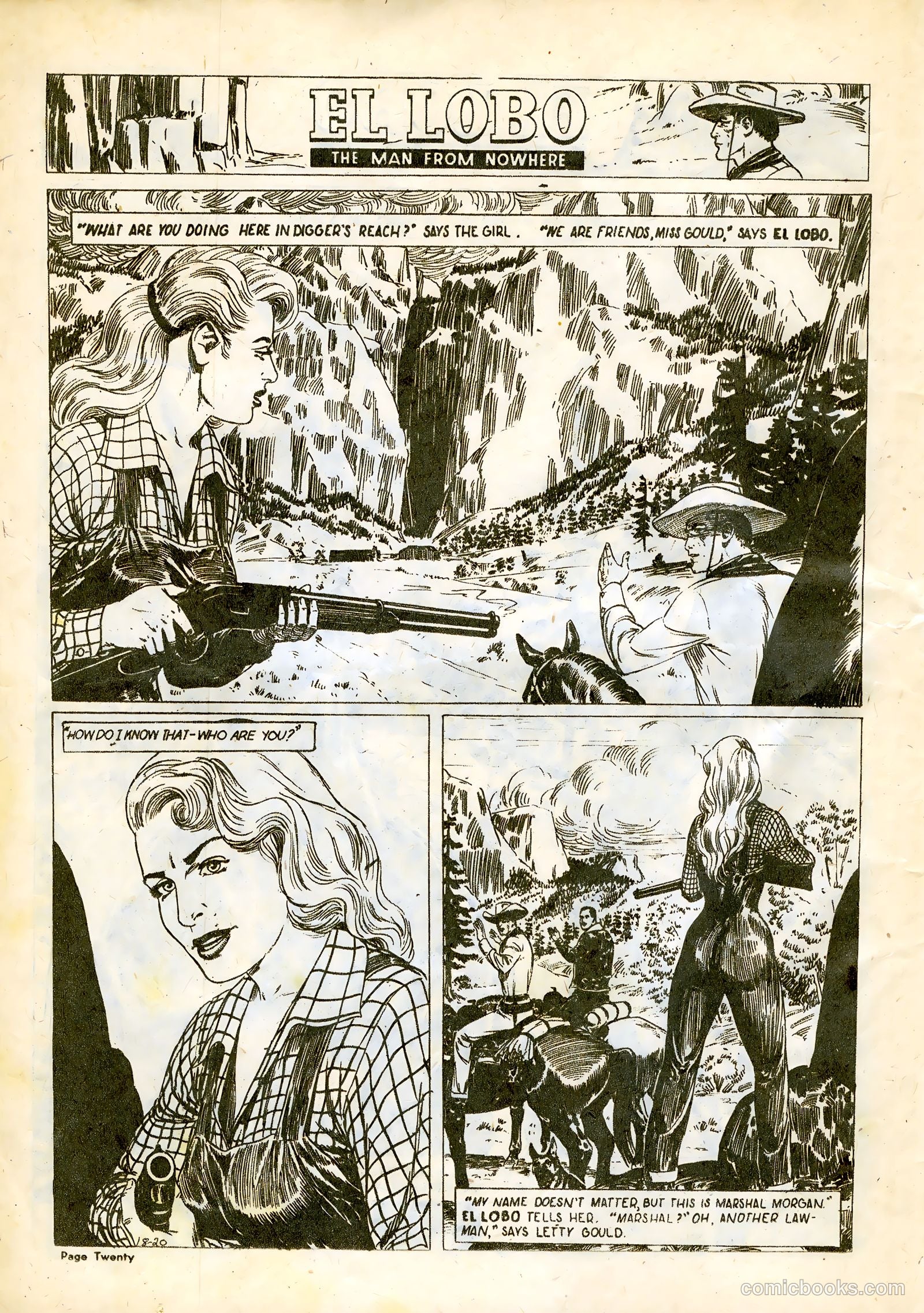 El Lobo The Man from Nowhere #18 — page 20 of 32