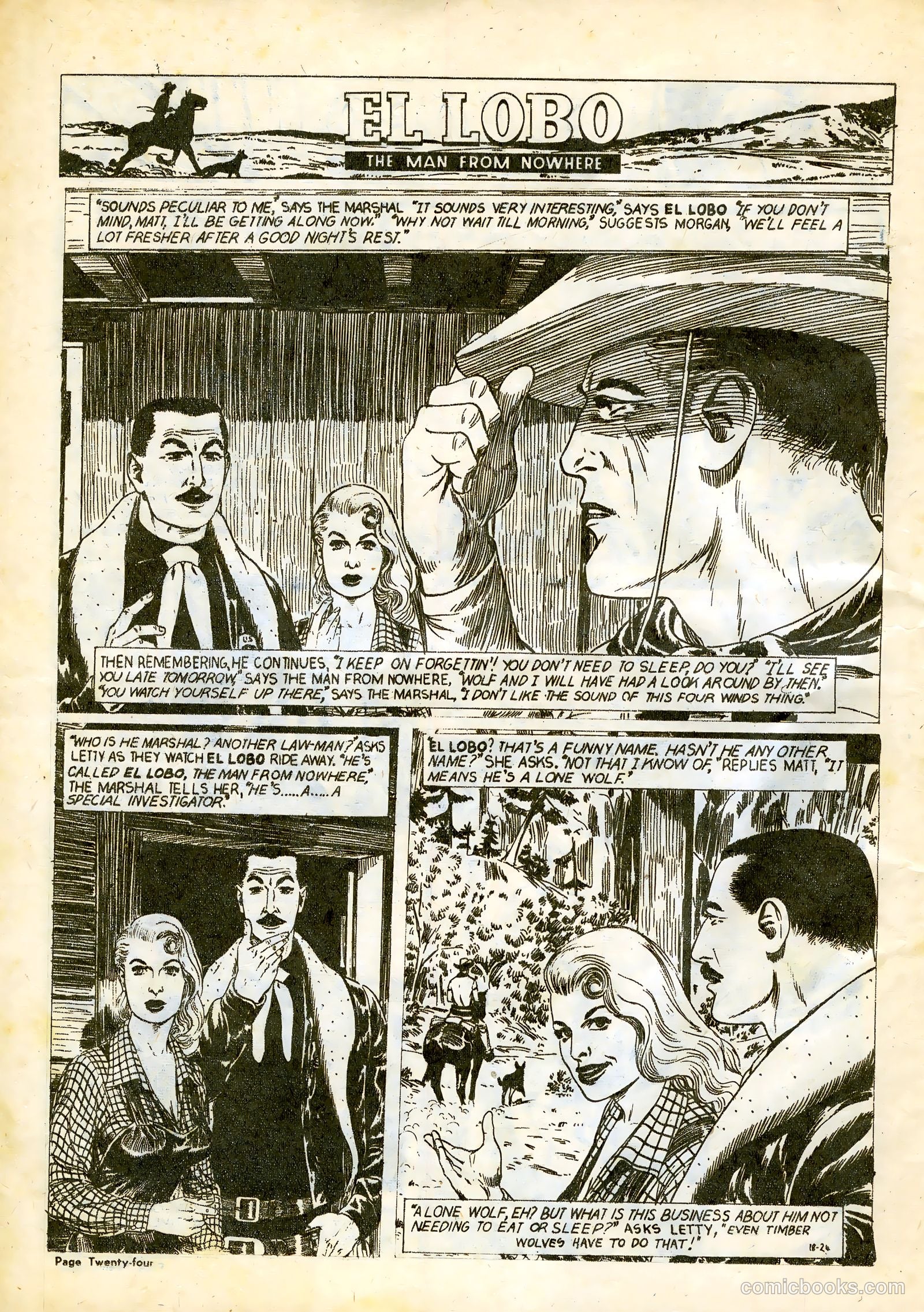 El Lobo The Man from Nowhere #18 — page 24 of 32