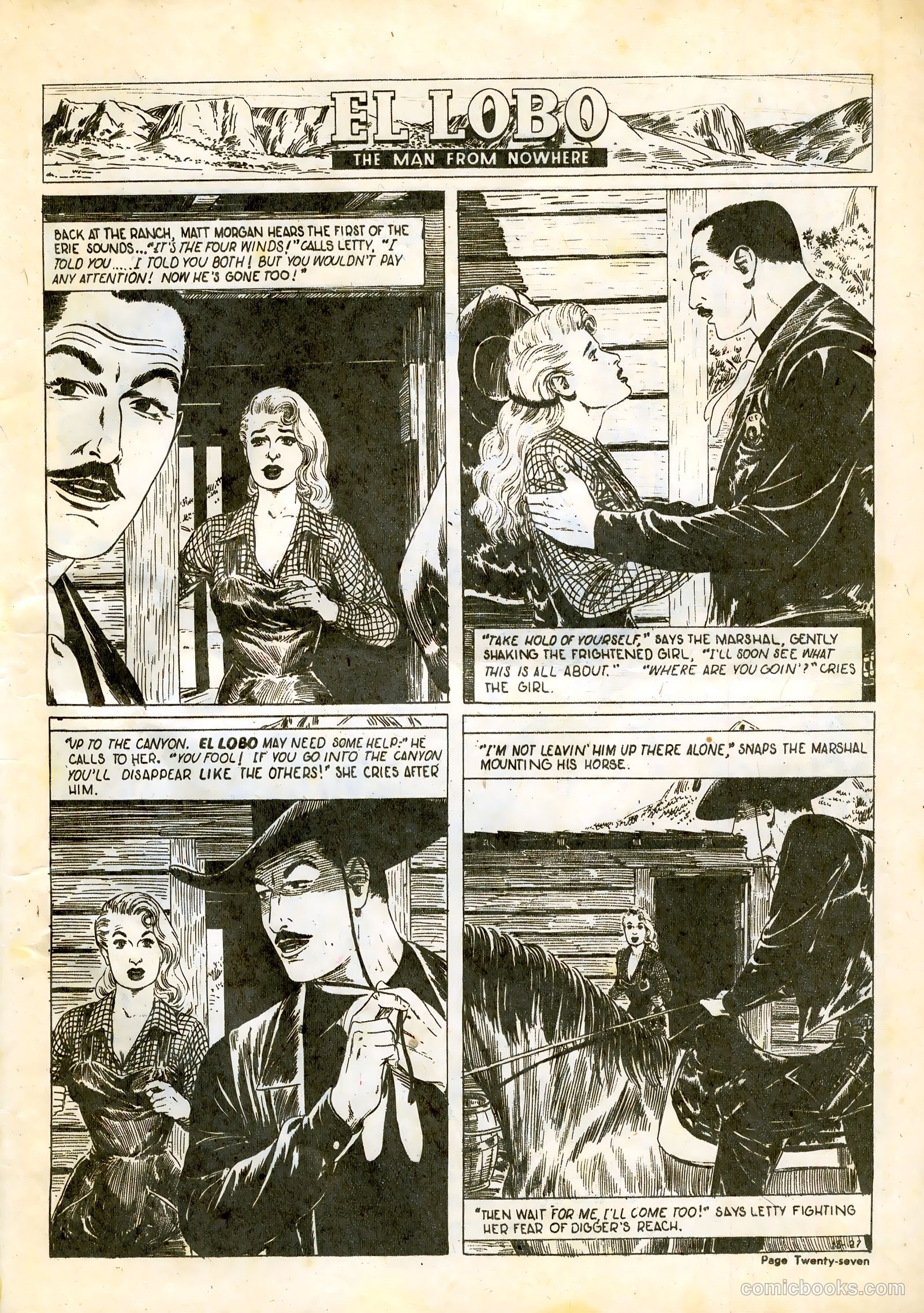 El Lobo The Man from Nowhere #18 — page 27 of 32