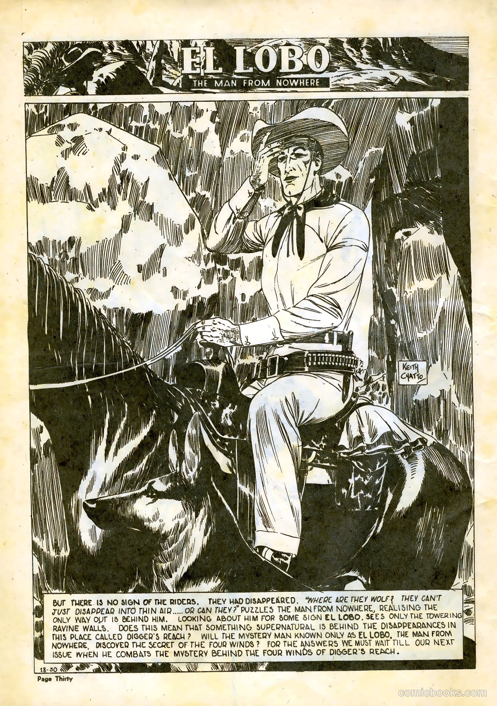 El Lobo The Man from Nowhere #18 — page 30 of 32