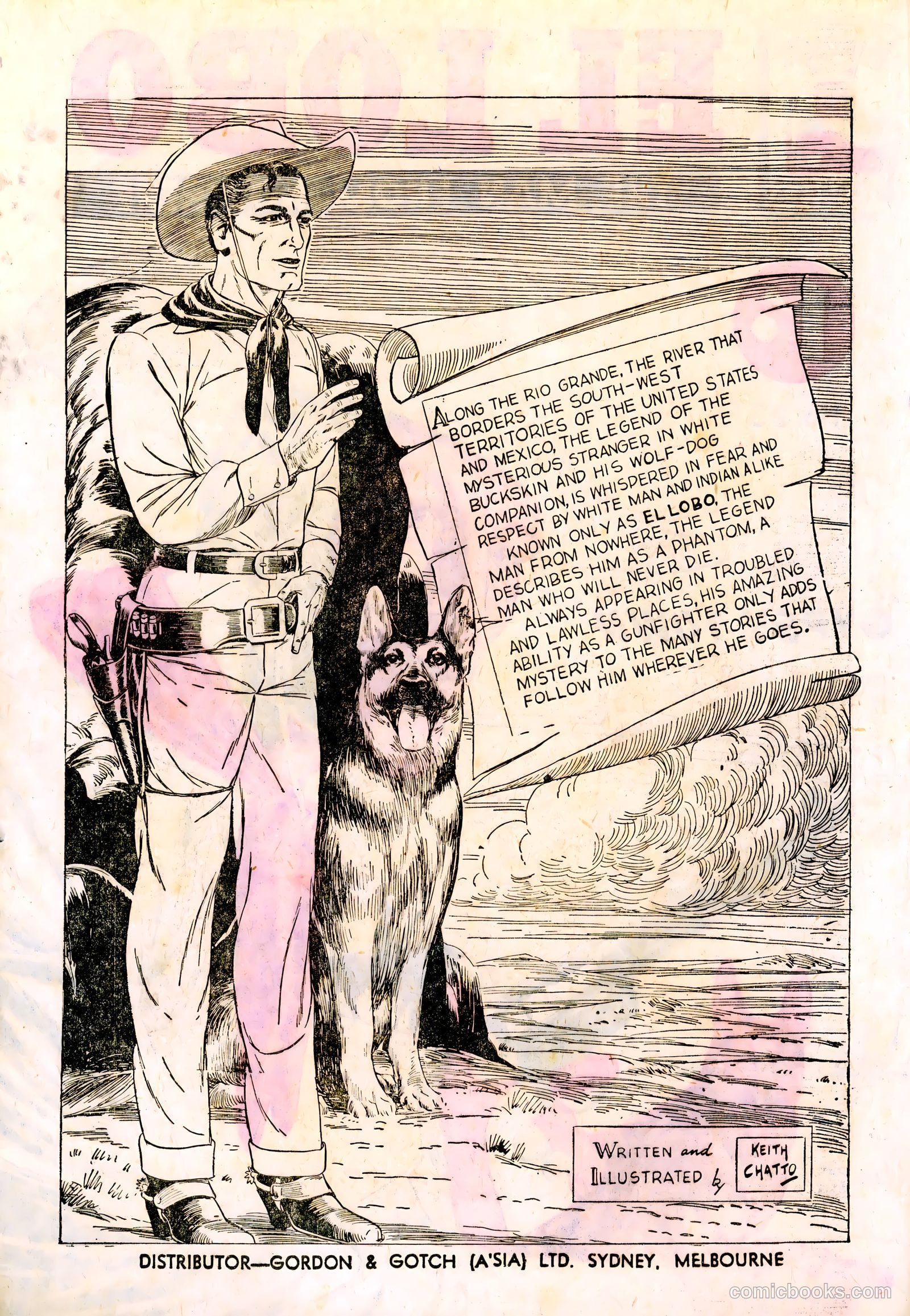 El Lobo The Man from Nowhere #23 (1958) — page 2 of 32