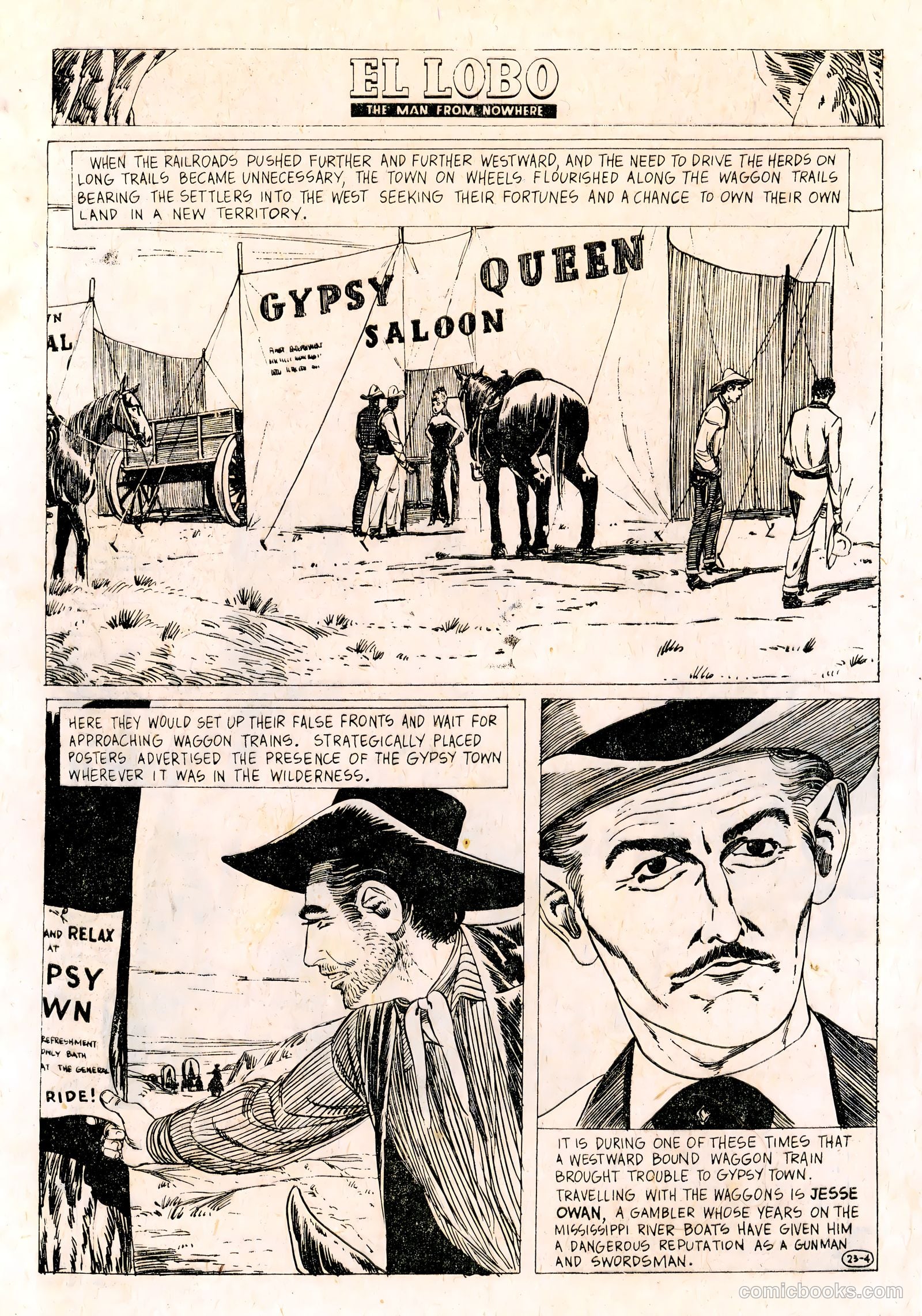 El Lobo The Man from Nowhere #23 (1958) — page 4 of 32