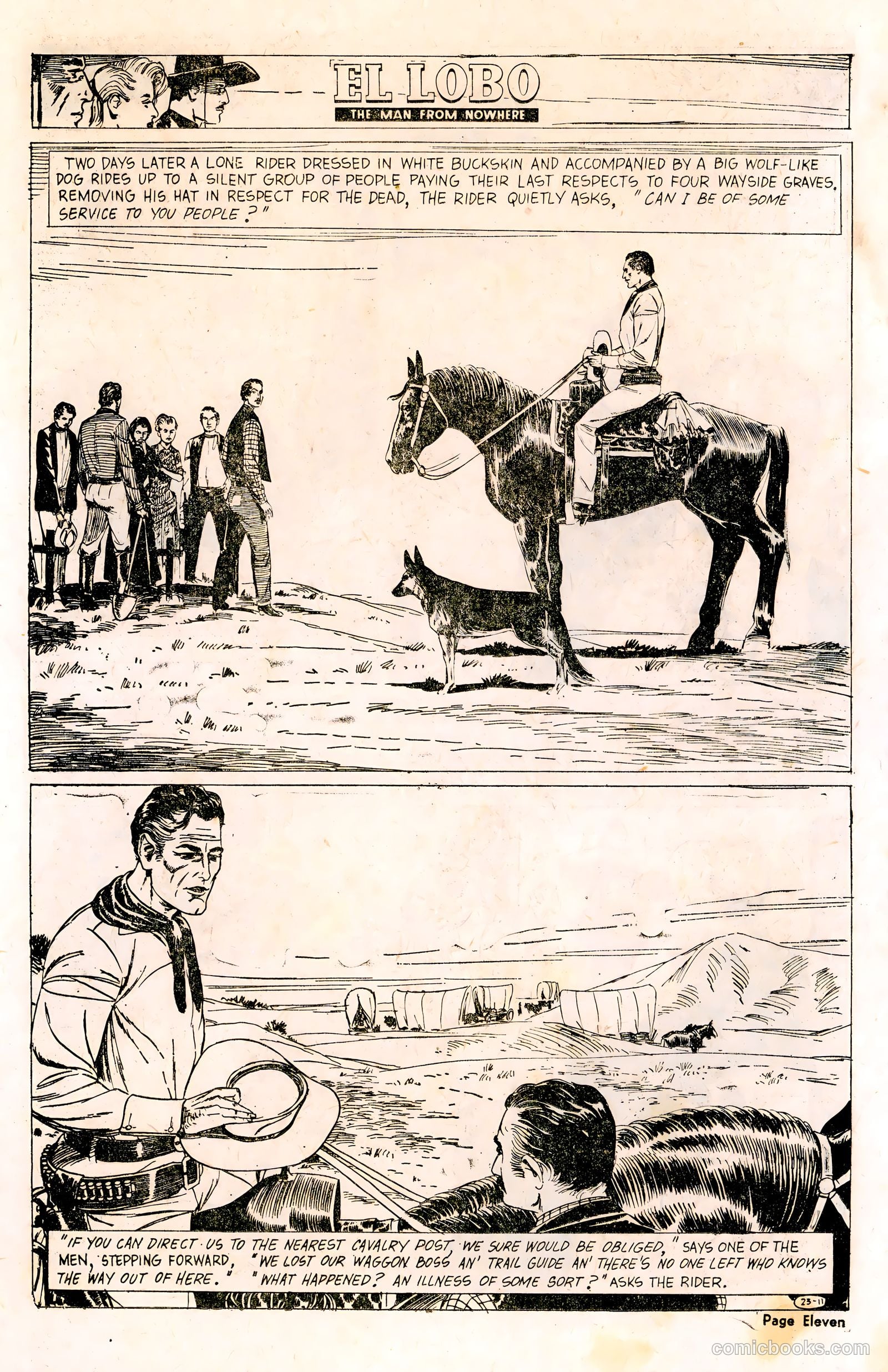 El Lobo The Man from Nowhere #23 (1958) — page 11 of 32
