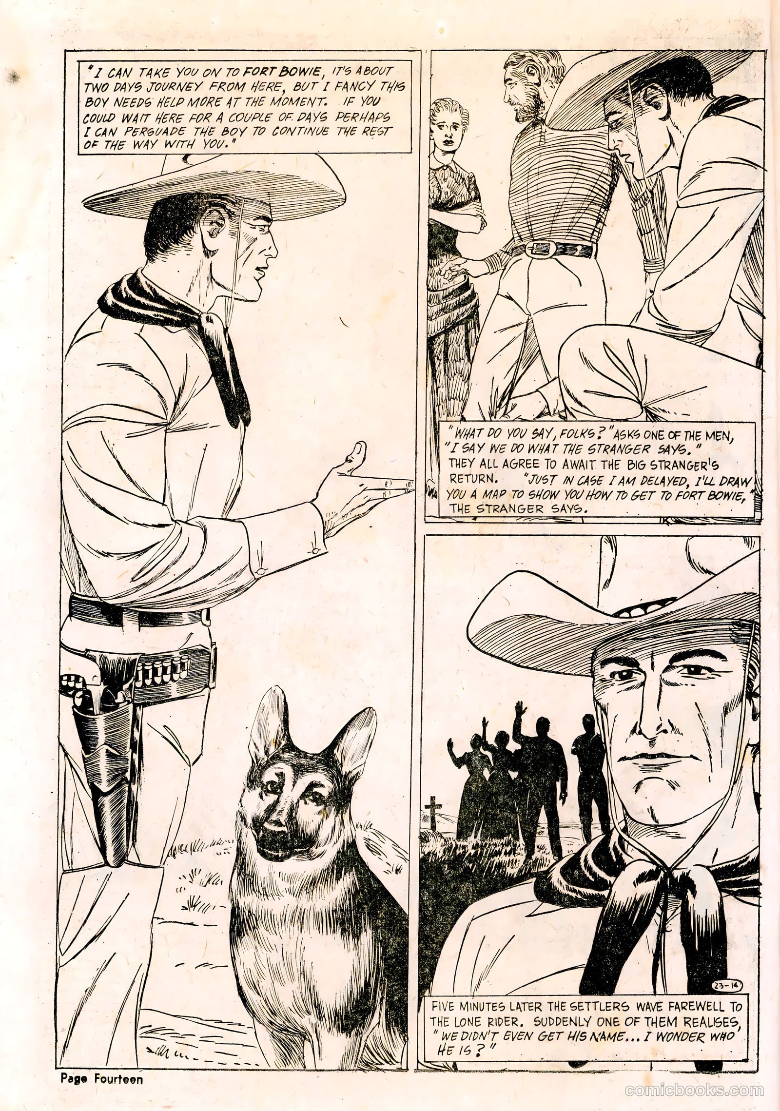 El Lobo The Man from Nowhere #23 (1958) — page 14 of 32