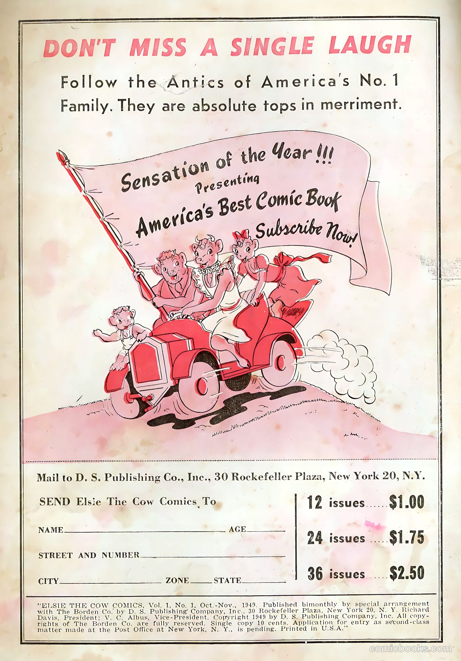 Elsie the Cow Comics #1 (1949) — page 2 of 36