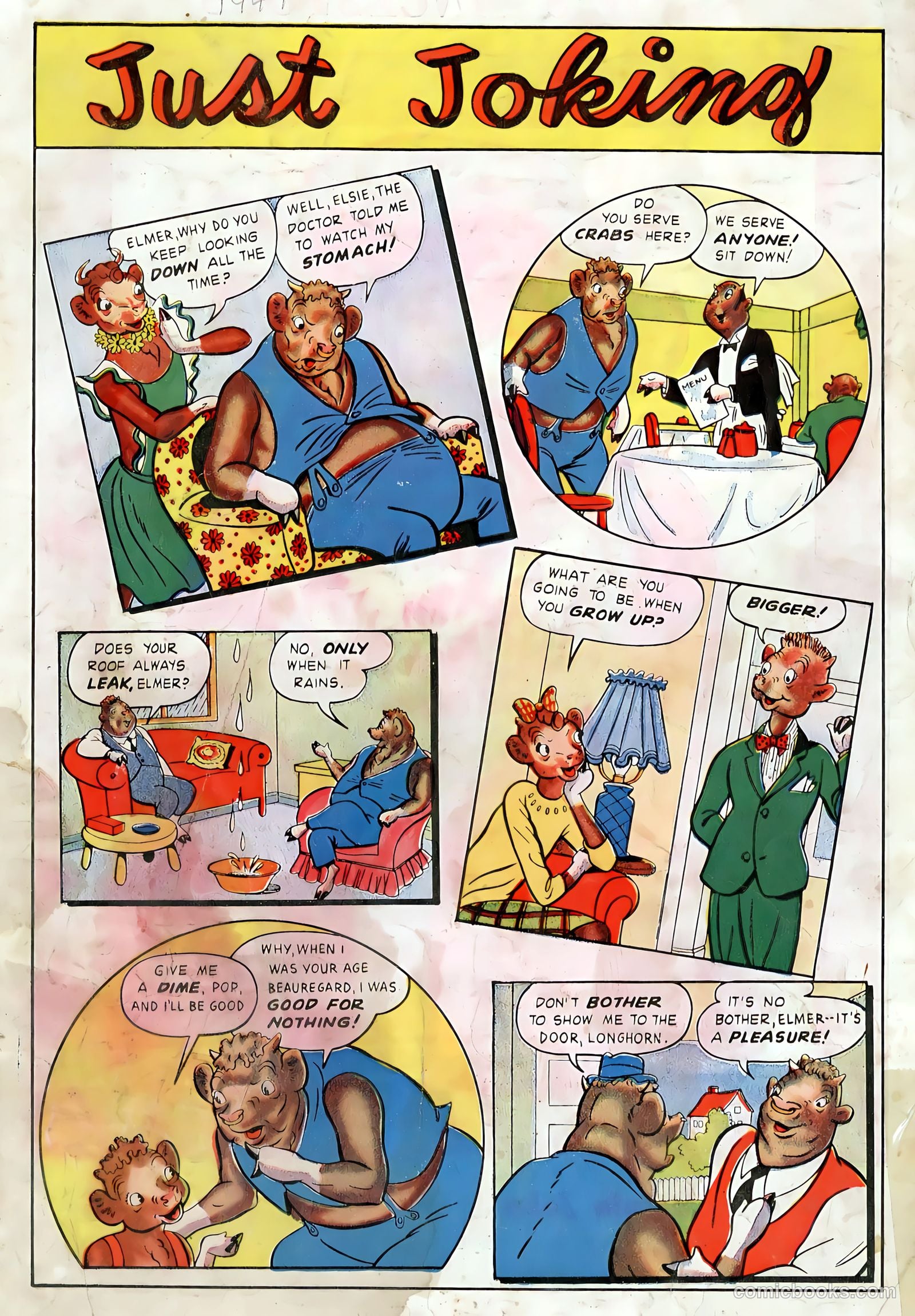 Elsie the Cow Comics #1 (1949) — page 36 of 36