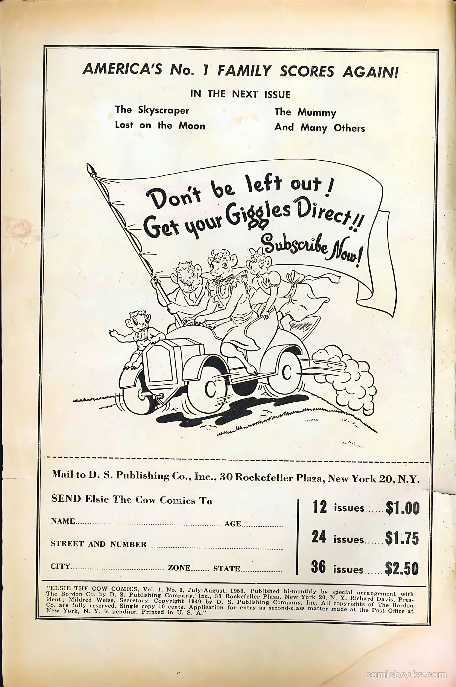 Elsie the Cow Comics #3 (1950) — page 2 of 36