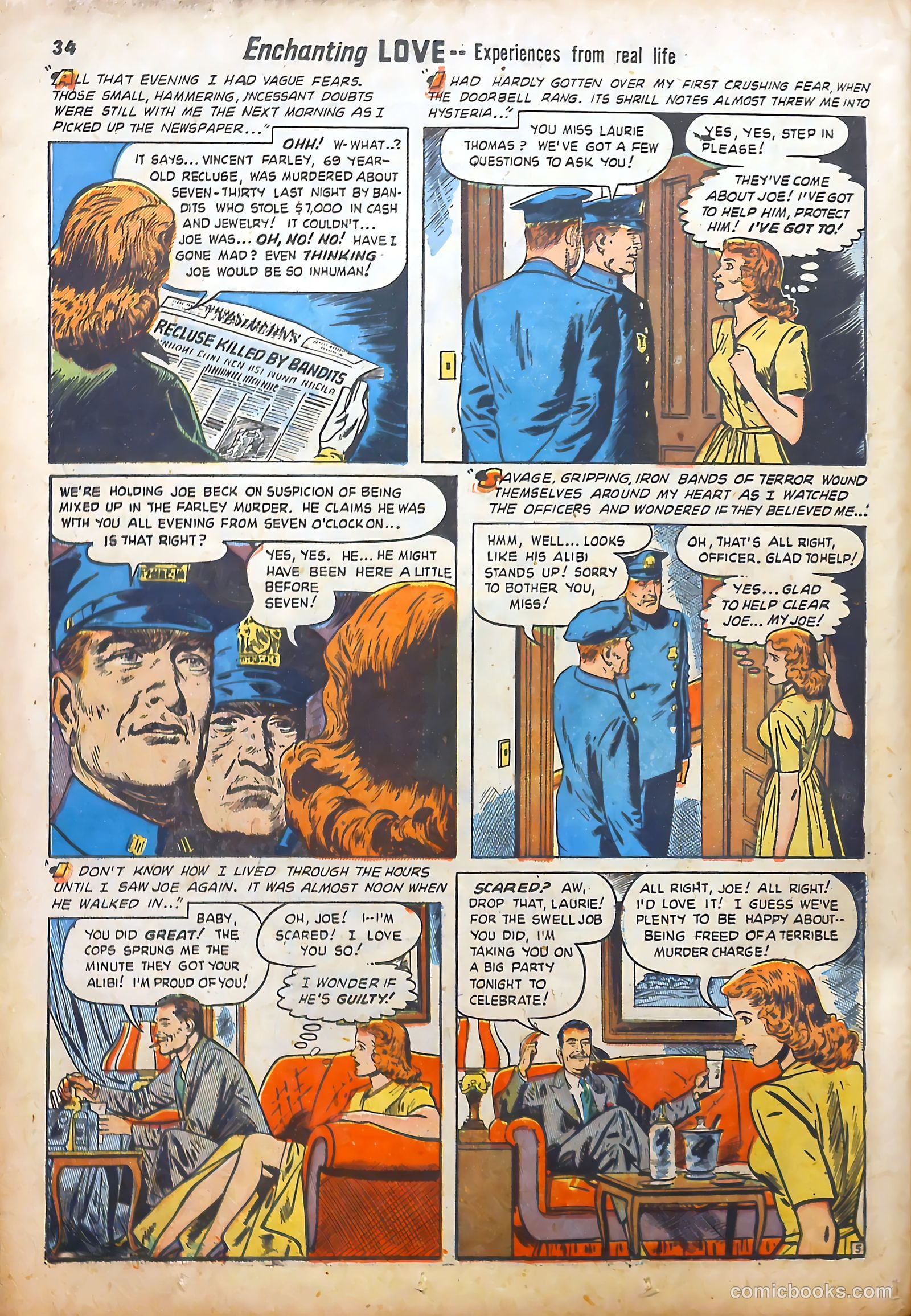 Enchanting Love #1 (1949) — page 36 of 52