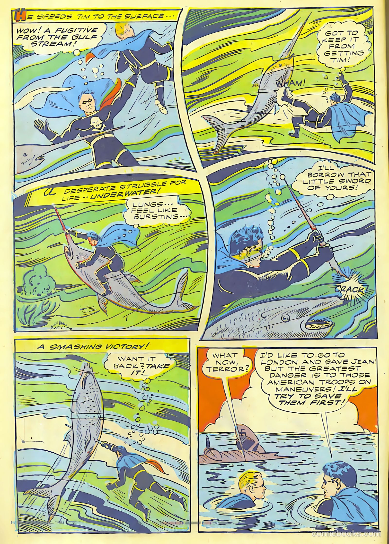 Exciting Comics #28 (1943) — page 9 of 54