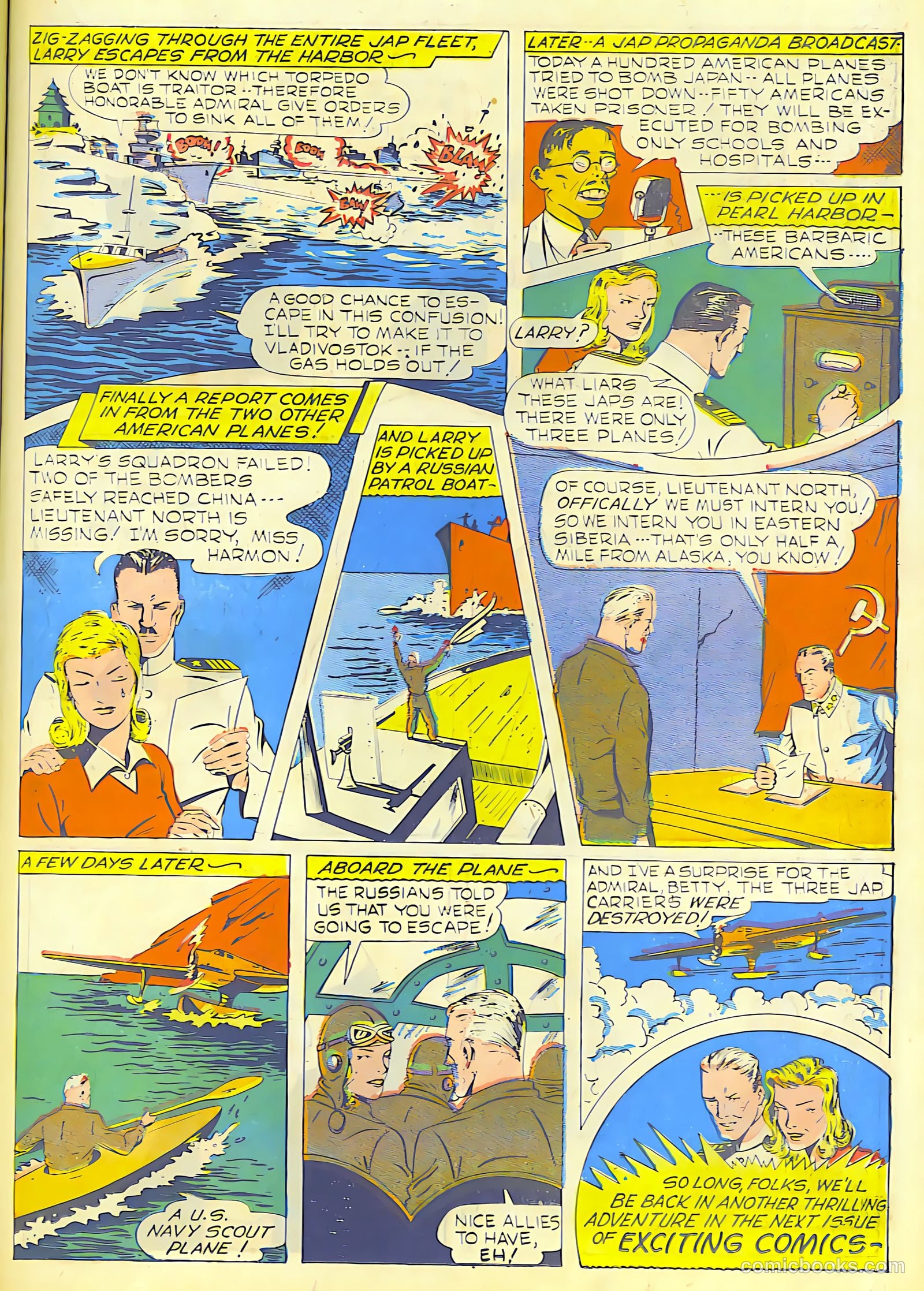 Exciting Comics #28 (1943) — page 37 of 54