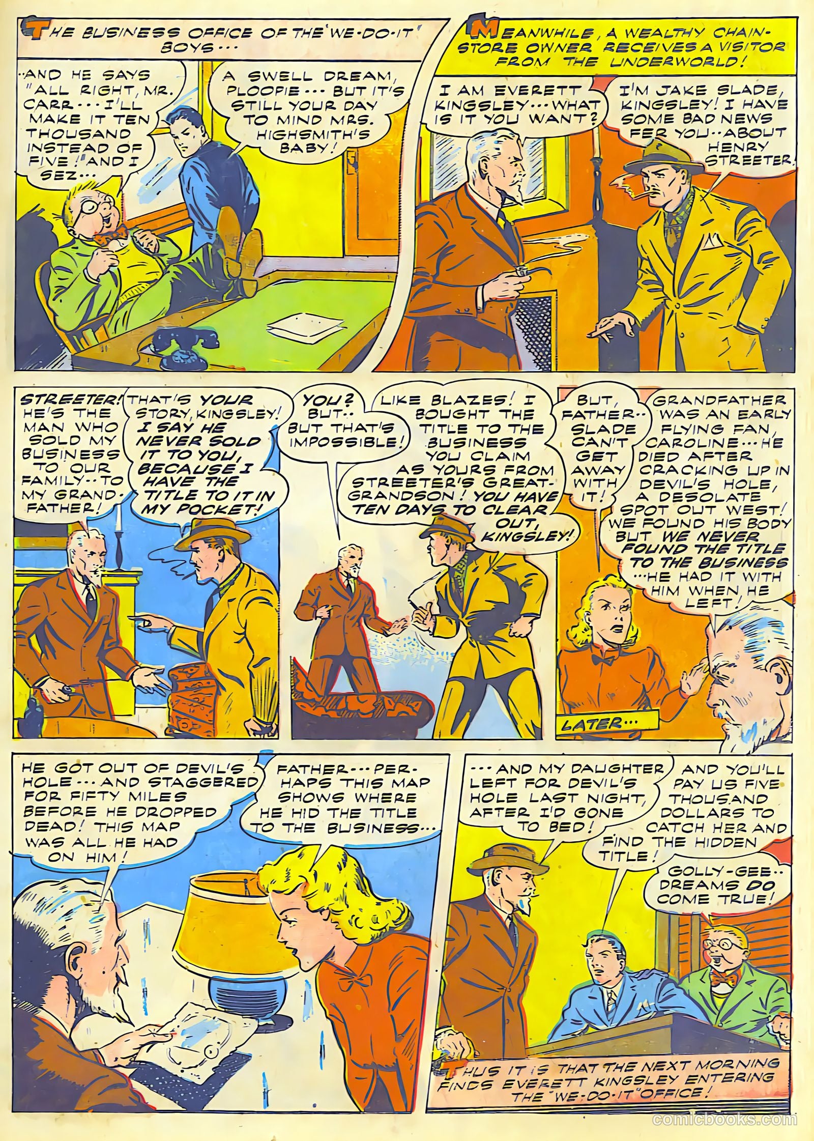 Exciting Comics #28 (1943) — page 40 of 54