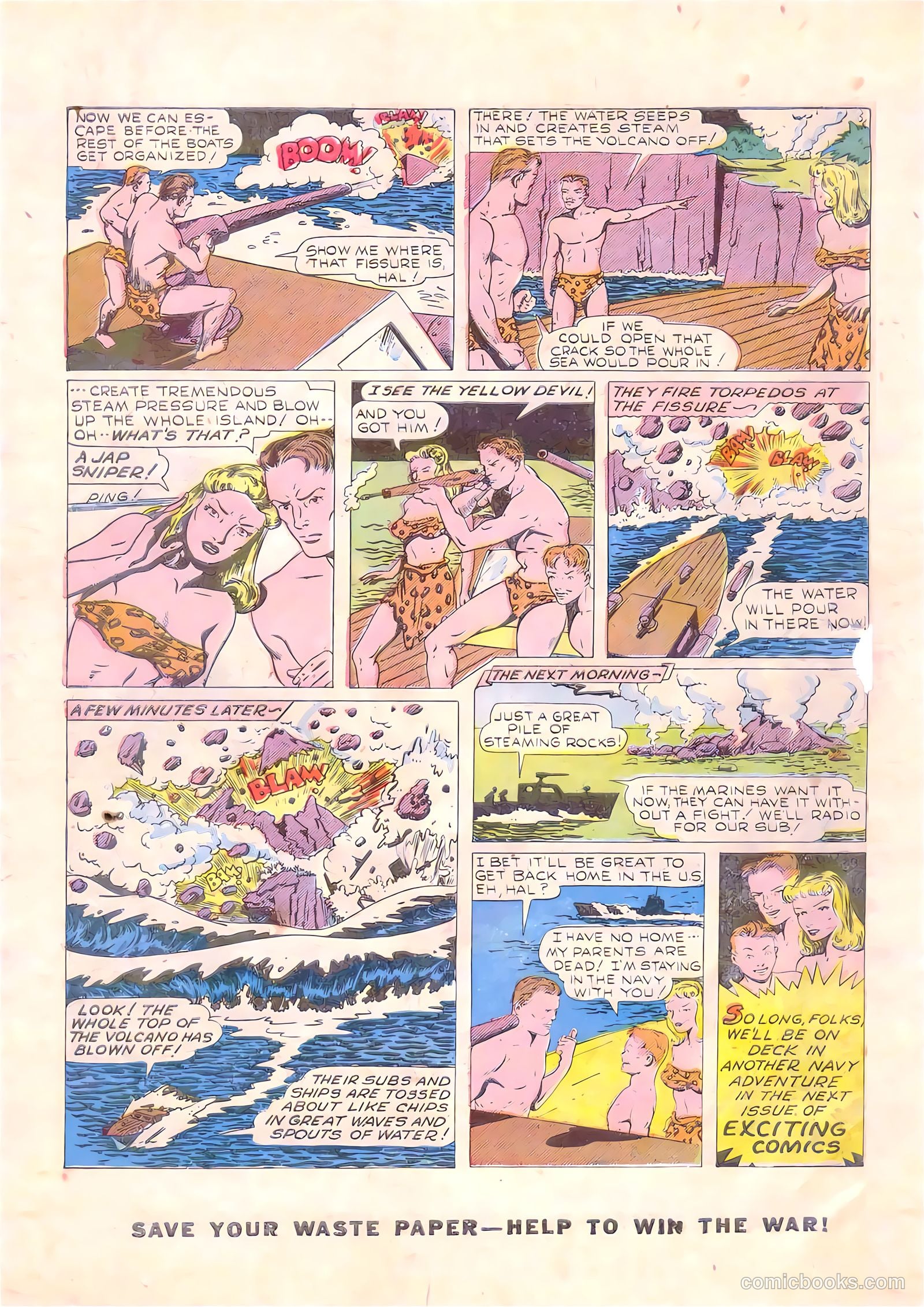 Exciting Comics #34 (1944) — page 50 of 52