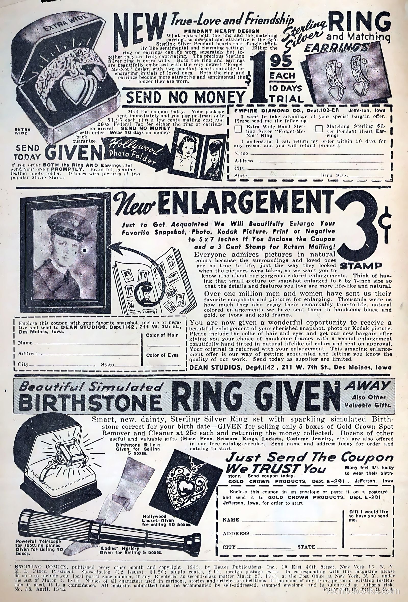 Exciting Comics #38 (1945) — page 2 of 52