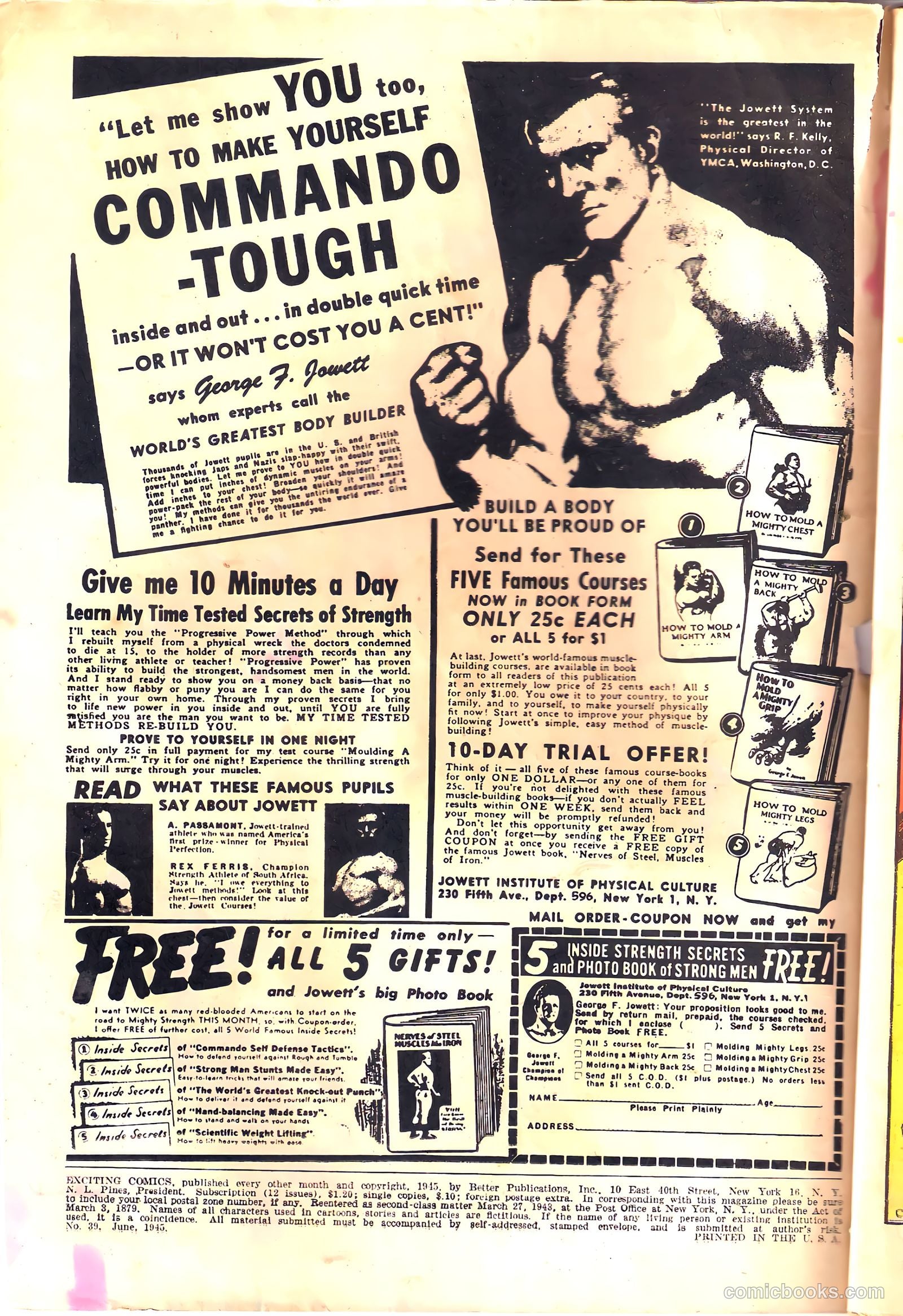 Exciting Comics #39 (1945) — page 2 of 52