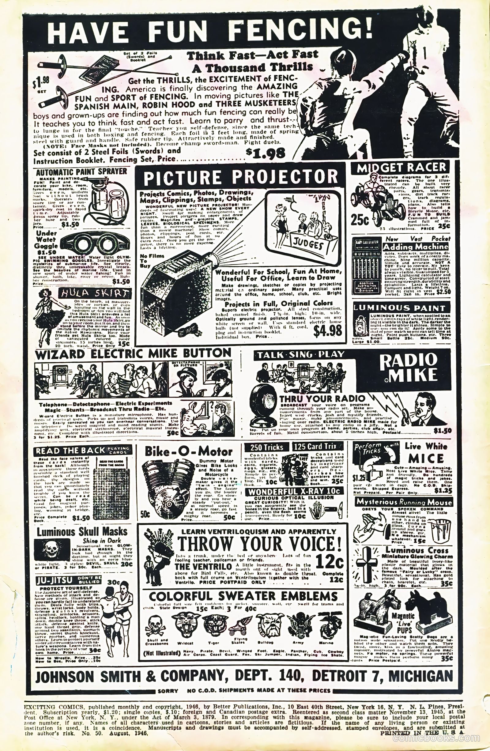 Exciting Comics #50 (1946) — page 2 of 52