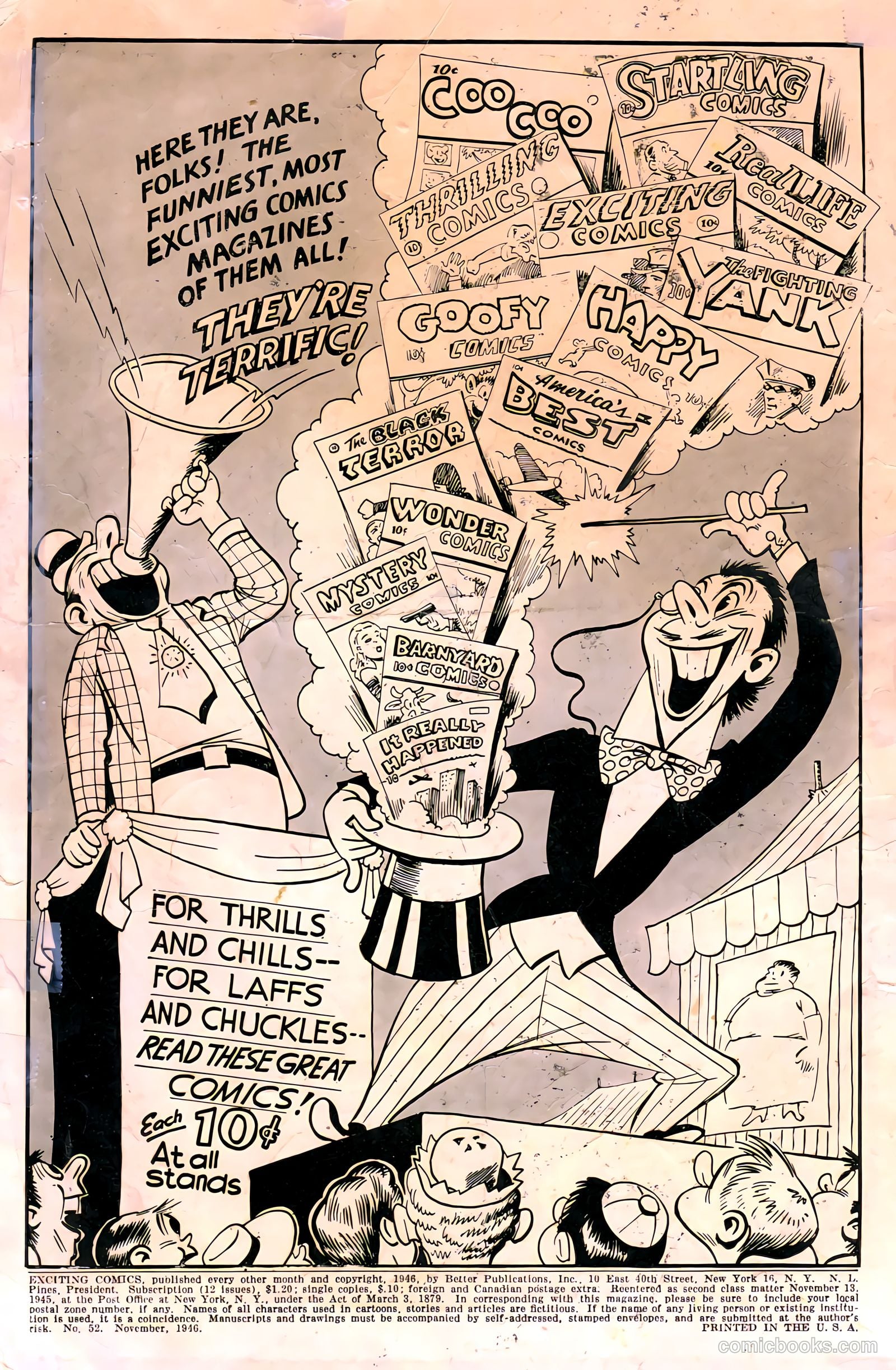 Exciting Comics #52 (1946) — page 2 of 51