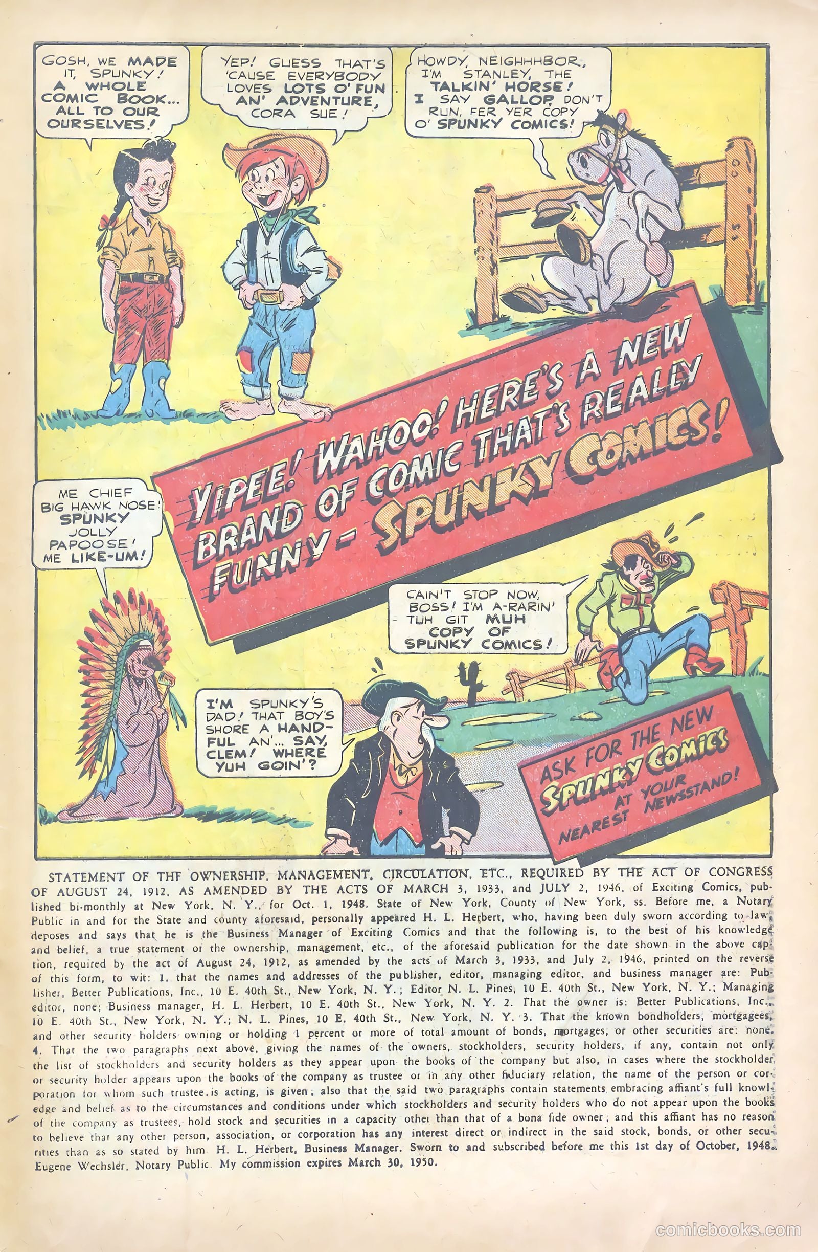 Exciting Comics #66 (1949) — page 49 of 51